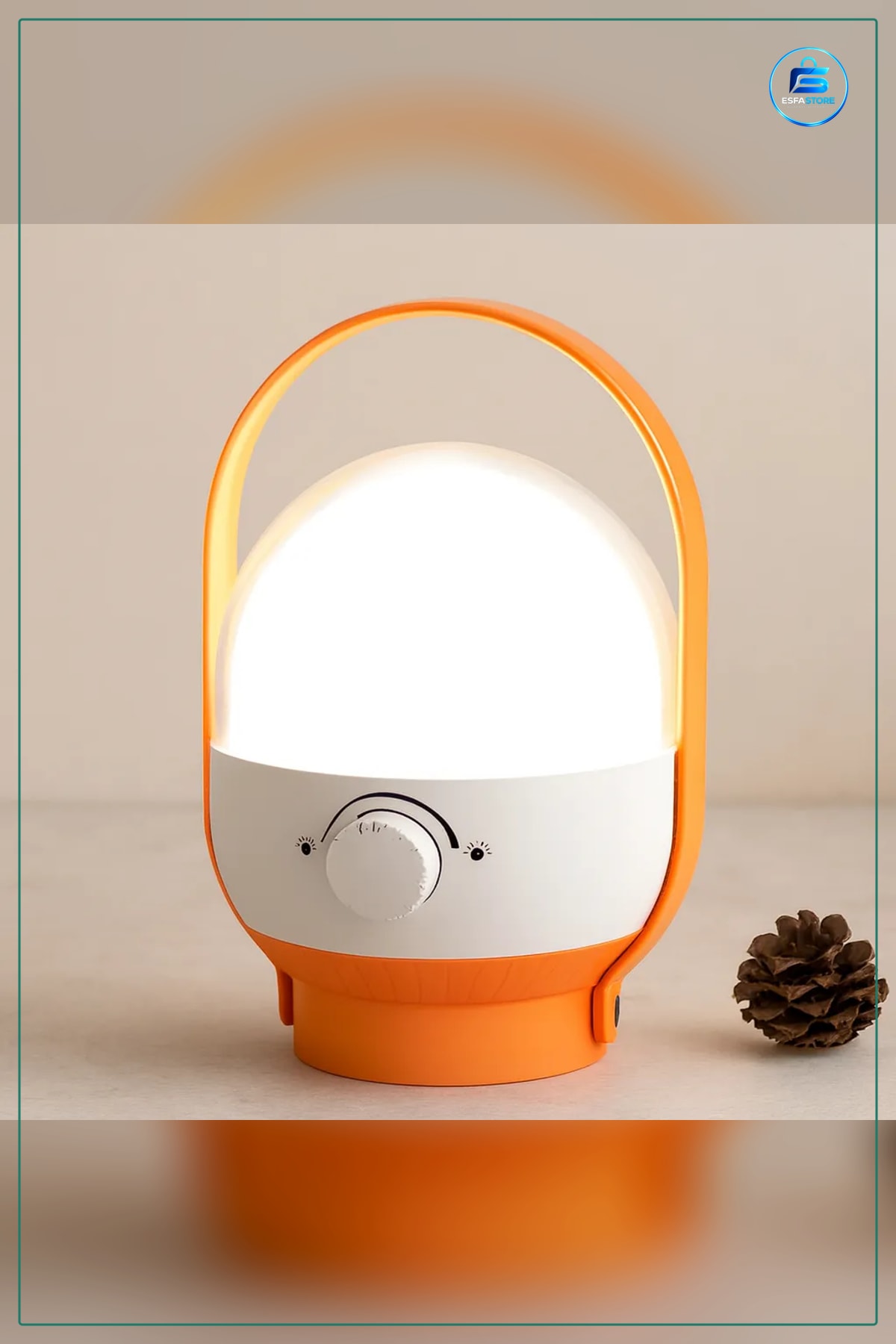 Kamp Lambası 40 LED USB Şarjlı 2400mAh 6.4W Ayarlanabilir Işık Taşınabilir El Feneri Acil Durum