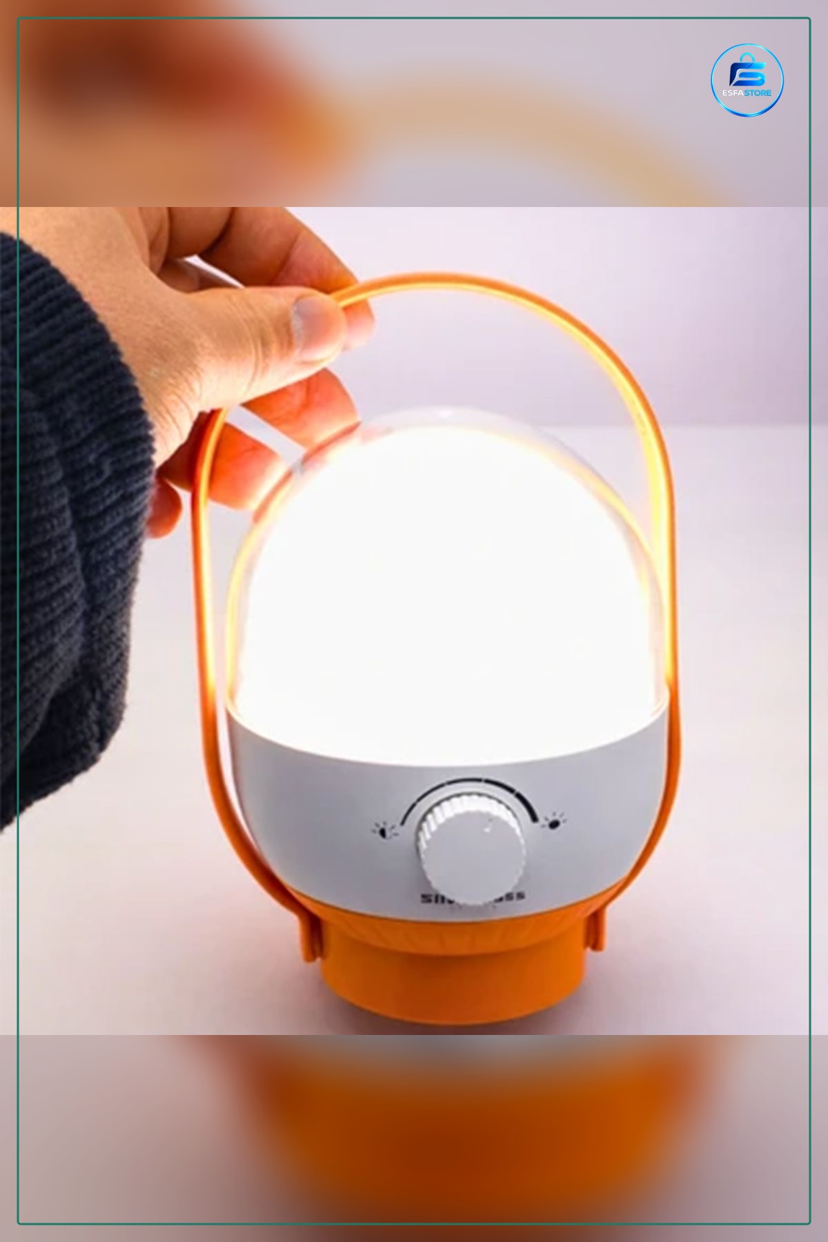 Kamp Lambası 40 LED USB Şarjlı 2400mAh 6.4W Ayarlanabilir Işık Taşınabilir El Feneri Acil Durum