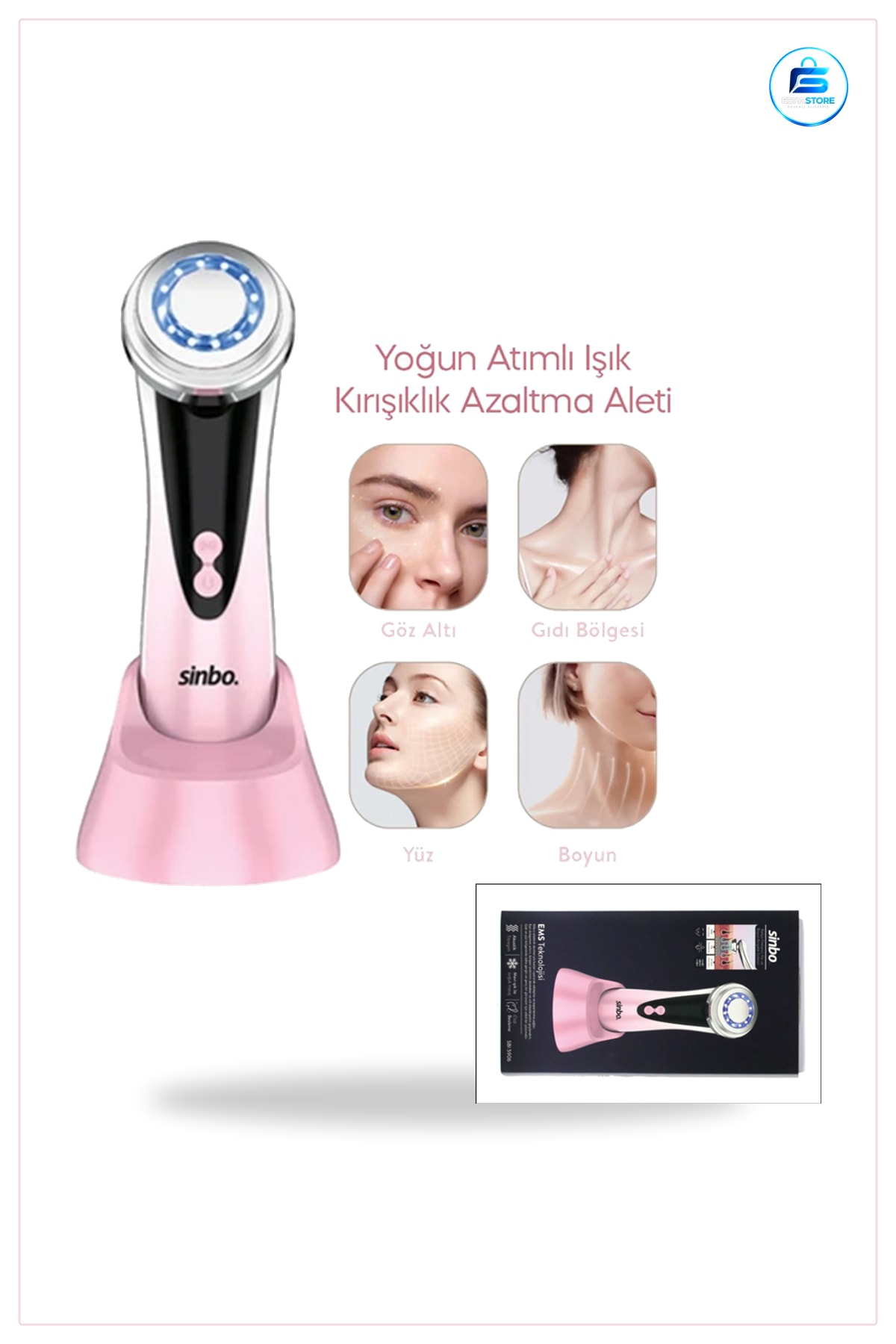 Cilt Bakım Aleti Yüz ve Boyun Kırışıklık Azaltıcı Şarjlı Taşınabilir Kablosuz Ev Kullanımı