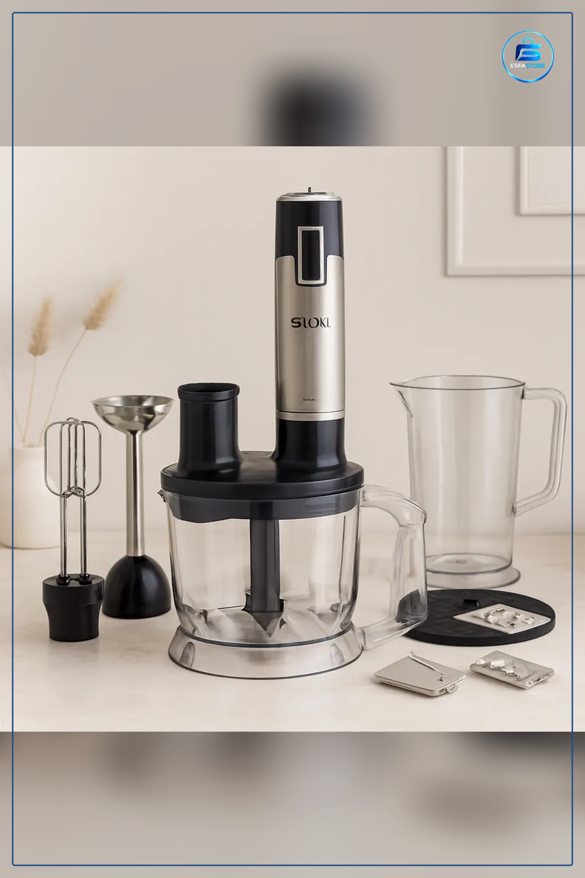 Blender Seti 300W 2L Hazneli Çok Amaçlı Paslanmaz Çelik Bıçaklı Mutfak Smoothie Püre Çorba