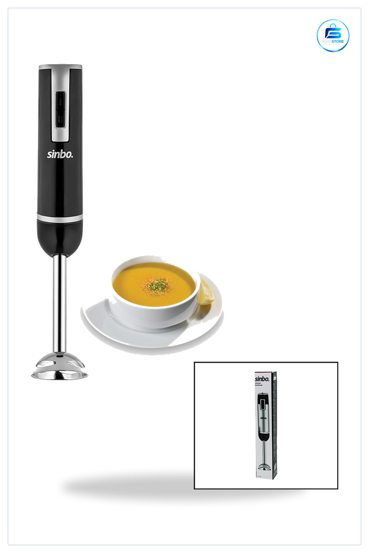 Çubuk Blender 300W Paslanmaz Çelik Uçlu 2 Kademe Mutfak Çorba Püre Smoothie Sos Hazırlama