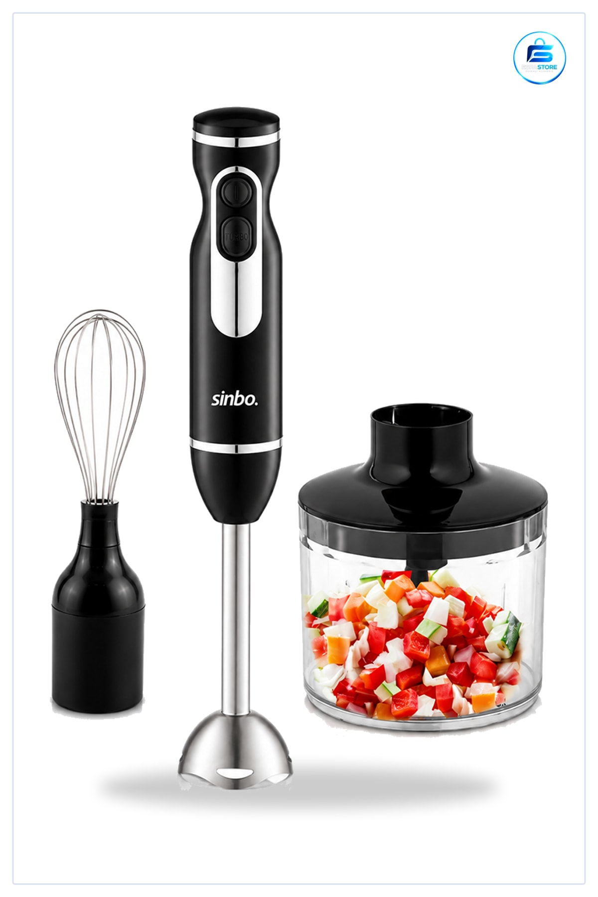 Blender Seti El Tipi 700 ml Paslanmaz Çelik Bıçak 2 Hız Doğrayıcı Mutfak Mikser Ev