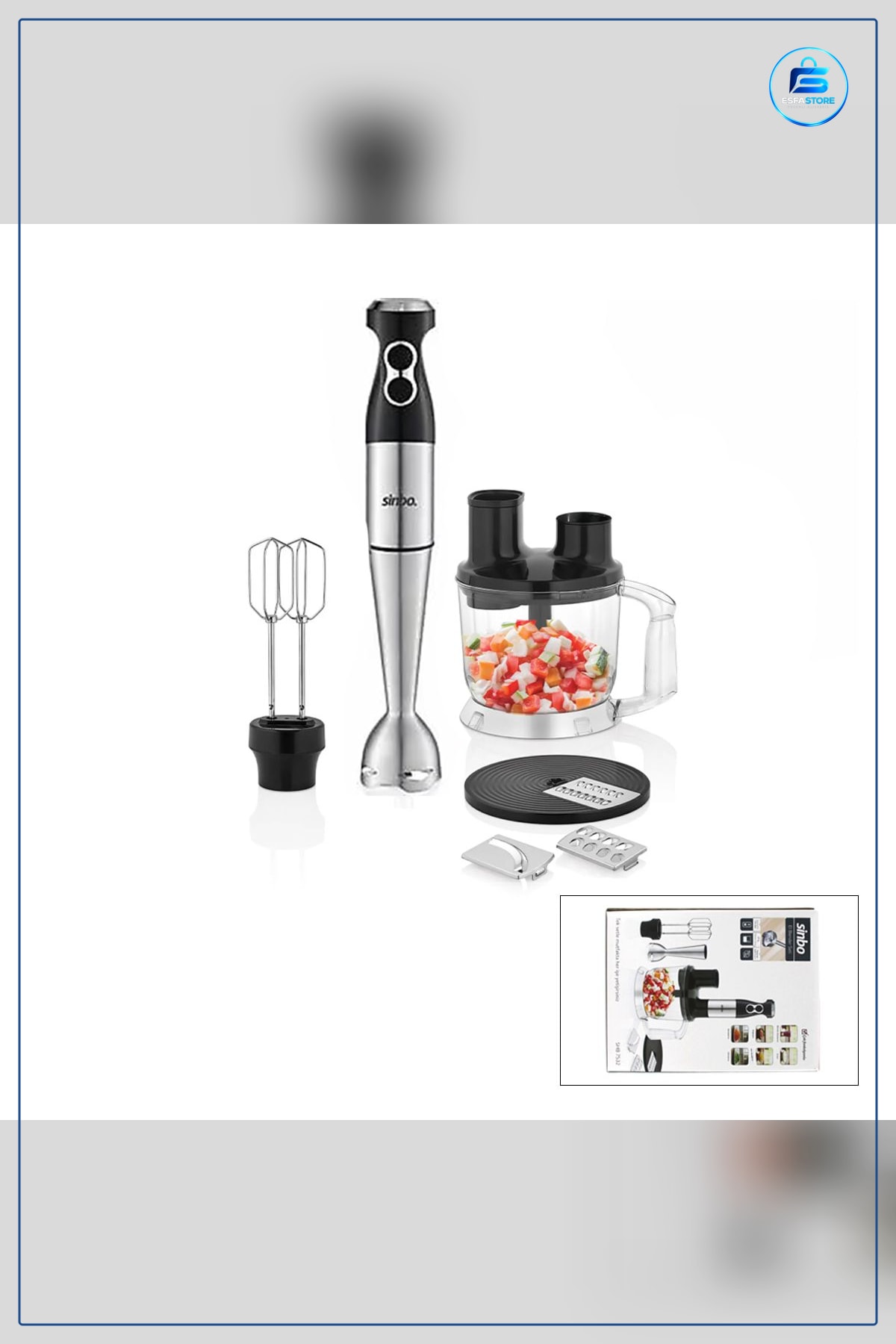 Blender Seti 2 L Hazneli Multi Mutfak Doğrayıcı Çırpıcı Püre Smoothie Çorba Paslanmaz Bıçak