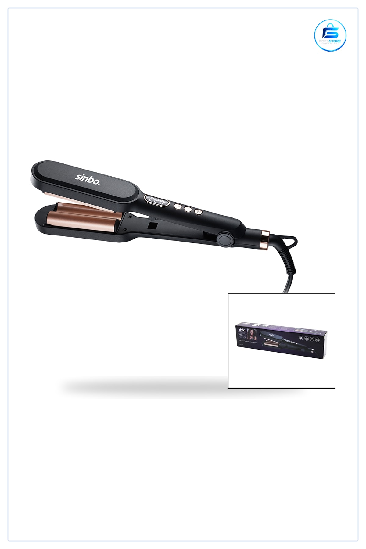 Saç Düzleştirici 38x90 mm Dijital Seramik Kaplama Dalga Şekillendirici Kişisel Bakım Ayarlı