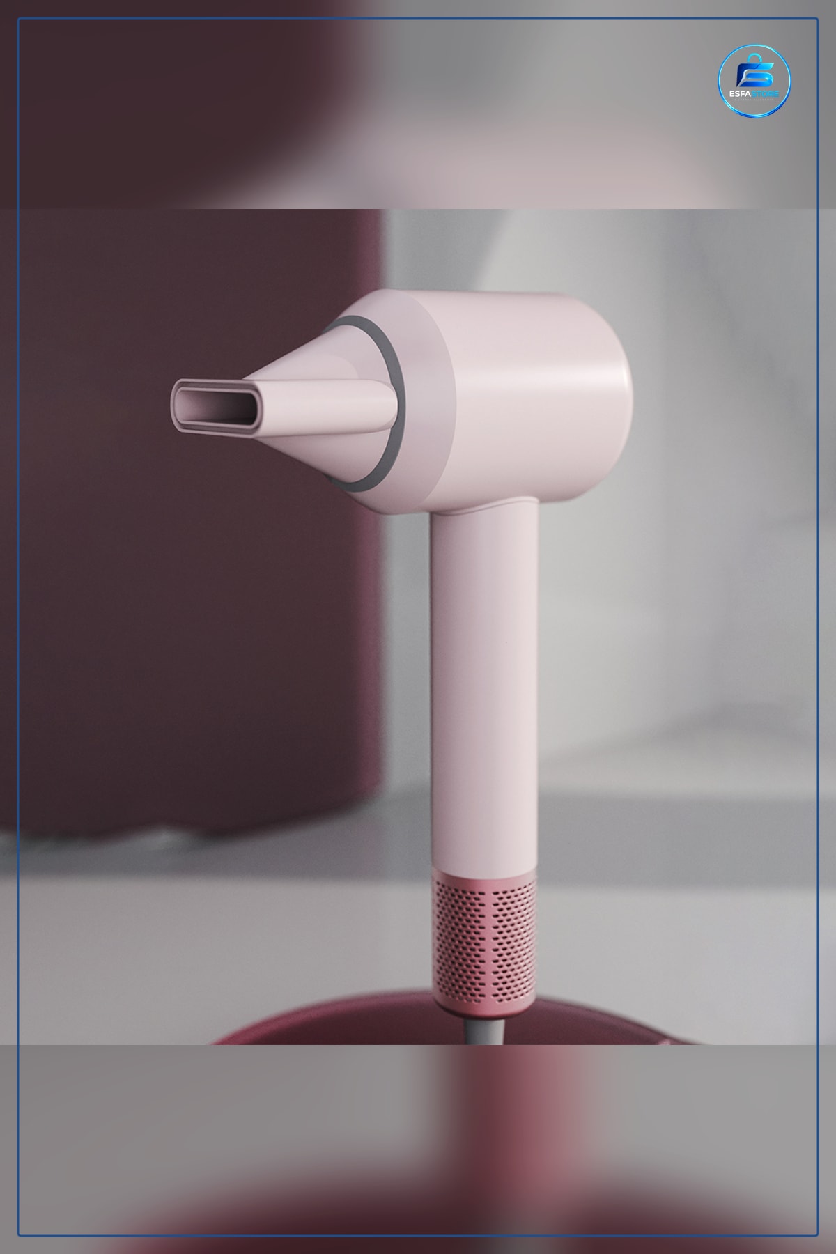 Saç Kurutma Makinesi 1500W BLDC Turbo Pembe 3 Hız 4 Isı Ayarlı Hızlı Seyahat Kullanışlı