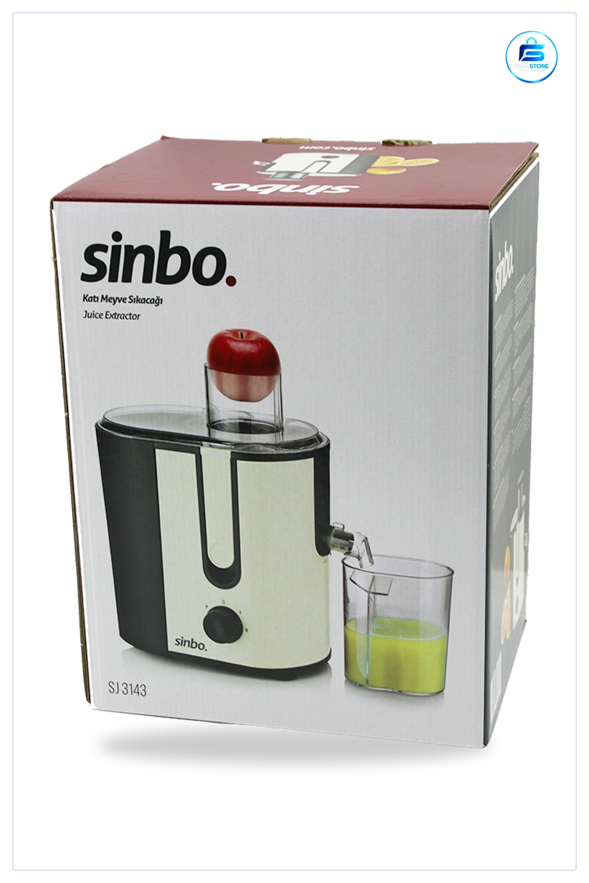 Katı Meyve Sıkacığı 600W 1250ml Posalı 450ml Hazneli Paslanmaz Çelik Filtreli Geniş Tüp Mutfak