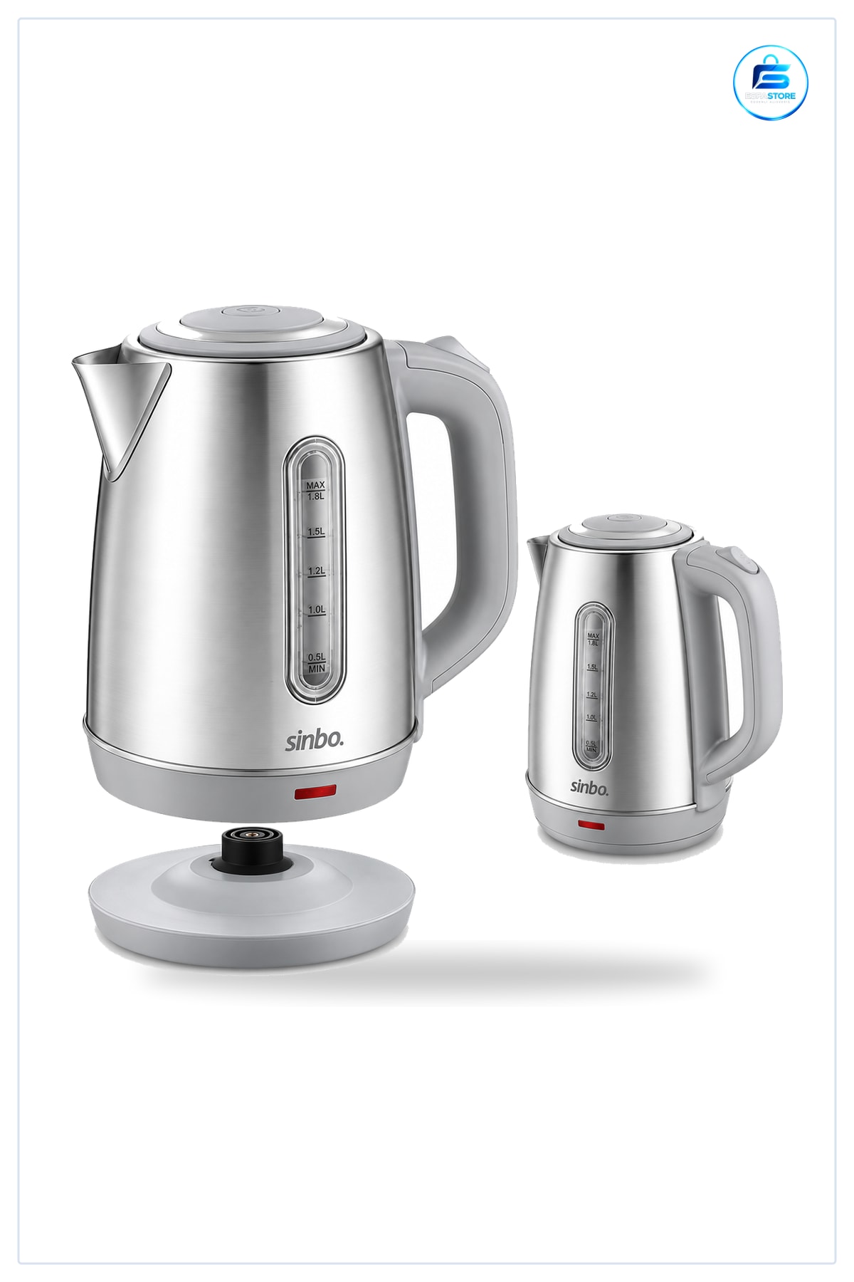 Su Isıtıcı Kettle Paslanmaz Çelik 1.8L Kablosuz Elektrikli ° Mutfak Otomatik Kapanmalı