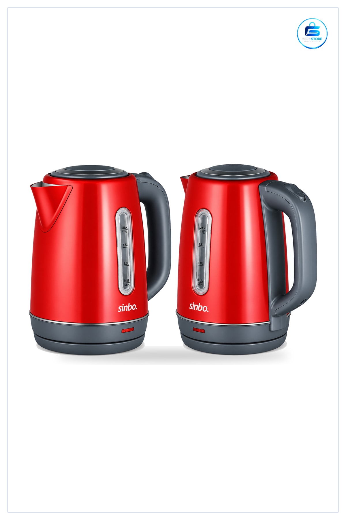 Elektrikli Su Isıtıcı 1.8 L Paslanmaz Çelik Kablosuz ° Dönebilen Taban Mutfak Kettle