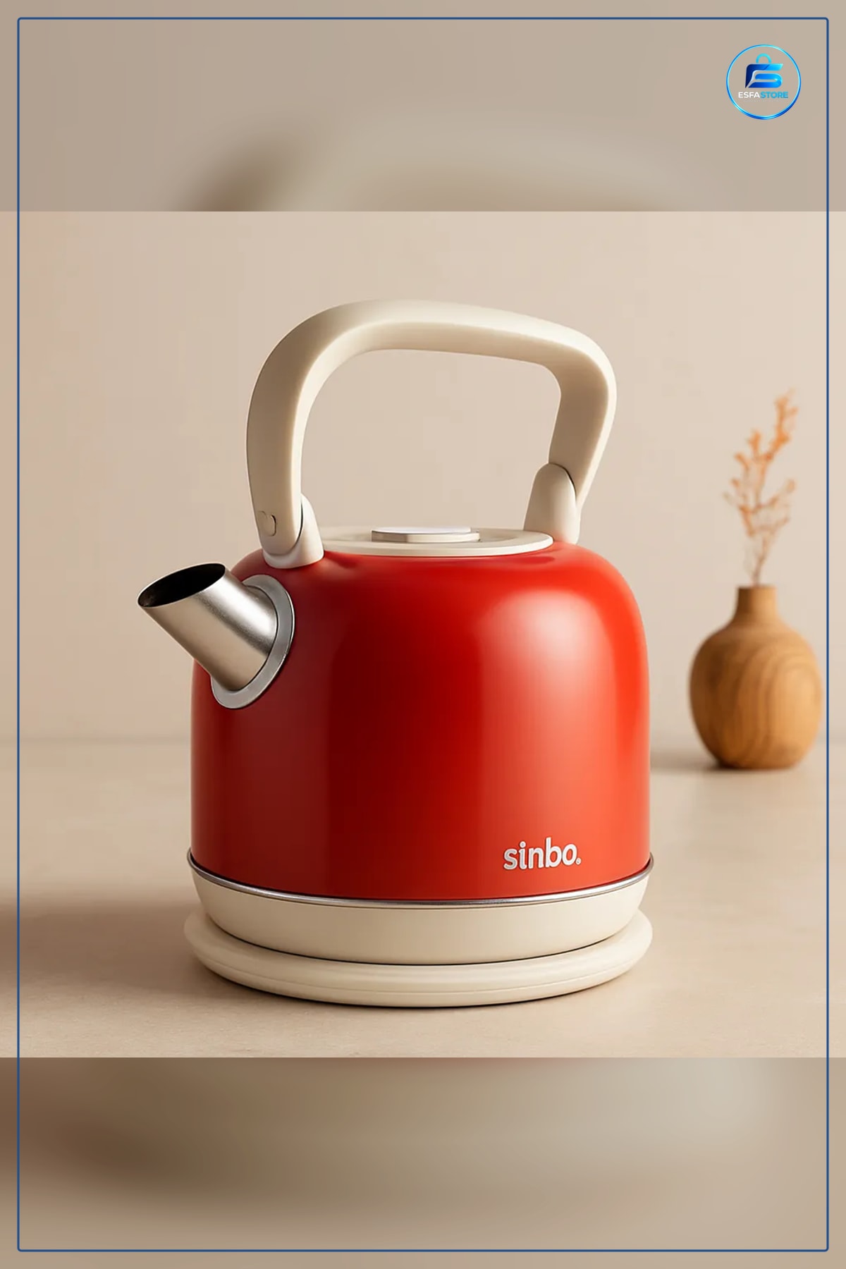 Retro Elektrikli Kettle Su Isıtıcı 2.2 L 1800W Paslanmaz Çelik Gizli Rezistanslı Mutfak Çay Kahve