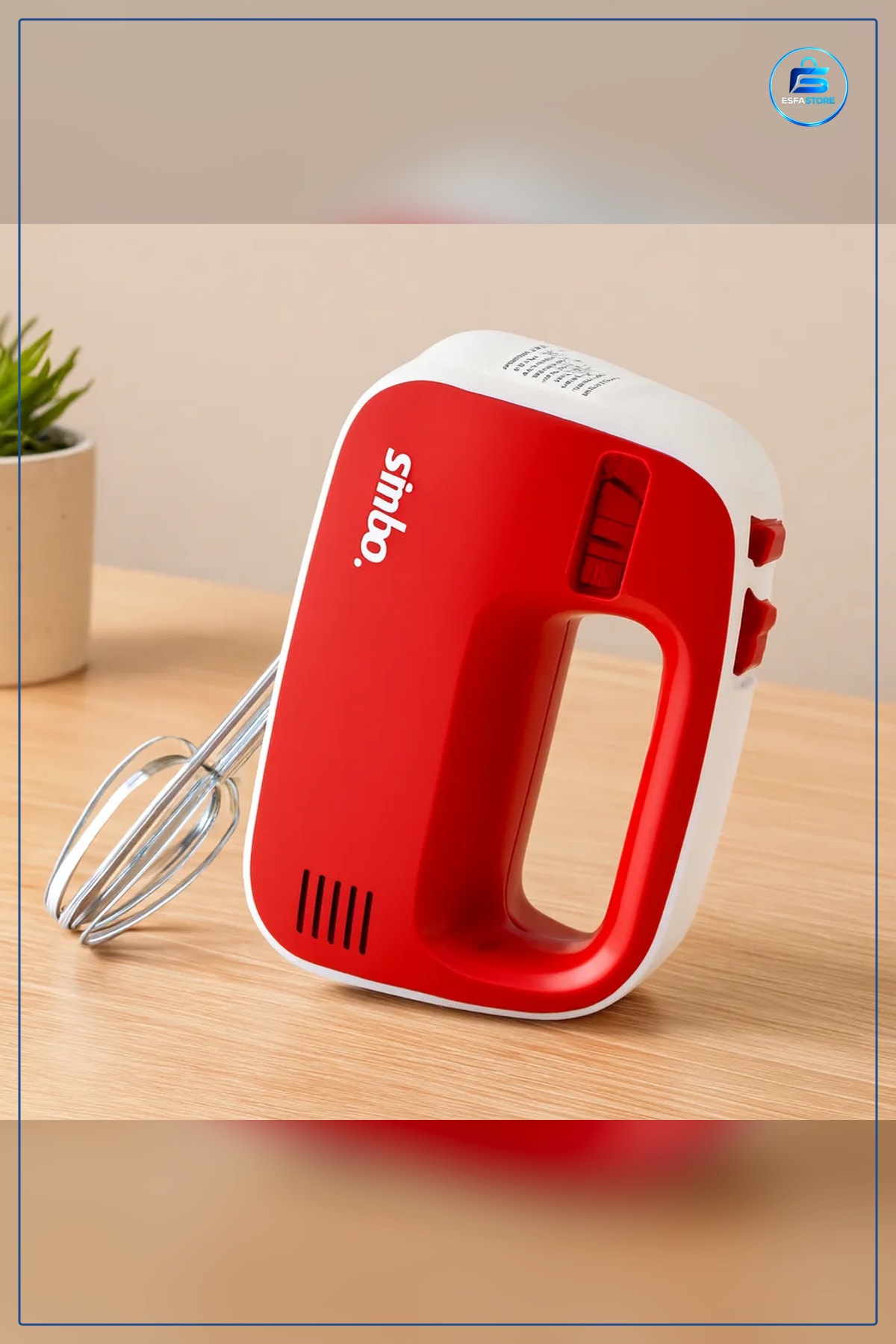 El Mikseri 150W 3 Kademe Hız Çelik Çırpıcı Yiyecek Hazırlama Mutfak Kolay Çıkarma Düğmeli