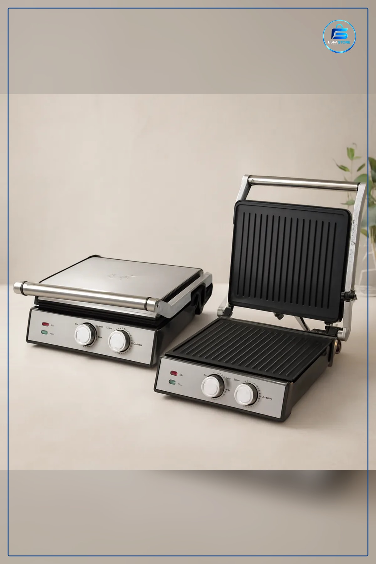 Tost Makinesi 4 Dilim 2000W Yapışmaz Kaplama Izgara Plakası Mutfak Panini Hazırlama