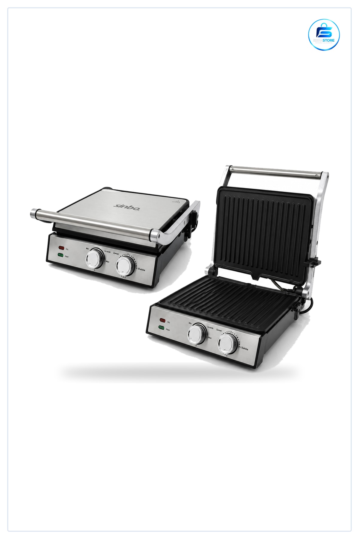 Tost Makinesi 4 Dilim 2000W Yapışmaz Kaplama Izgara Plakası Mutfak Panini Hazırlama