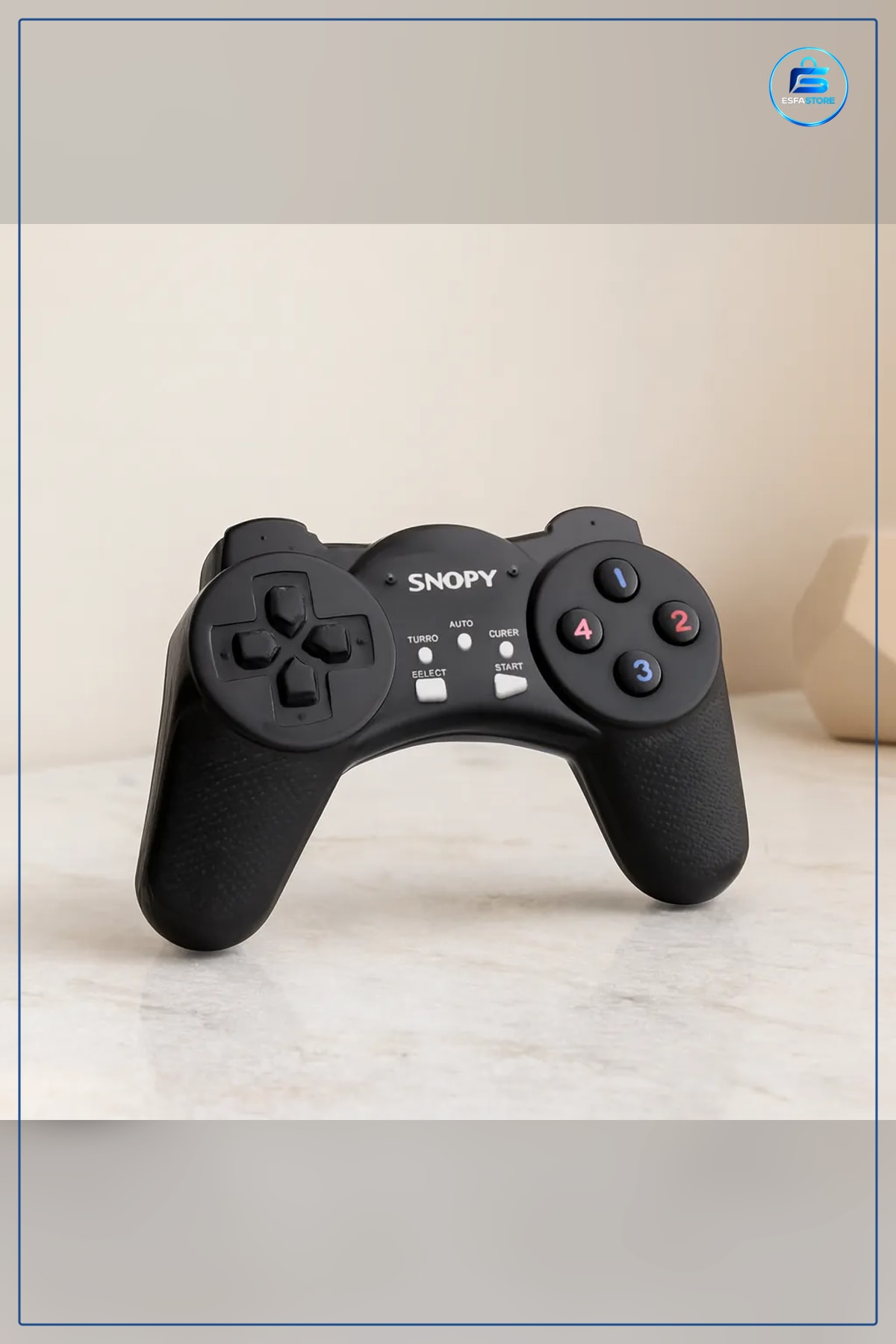 Gamepad Joystick USB Kablolu Siyah Kumanda PC Uyumlu Ergonomik Tak Çalıştır Oyun Kolu