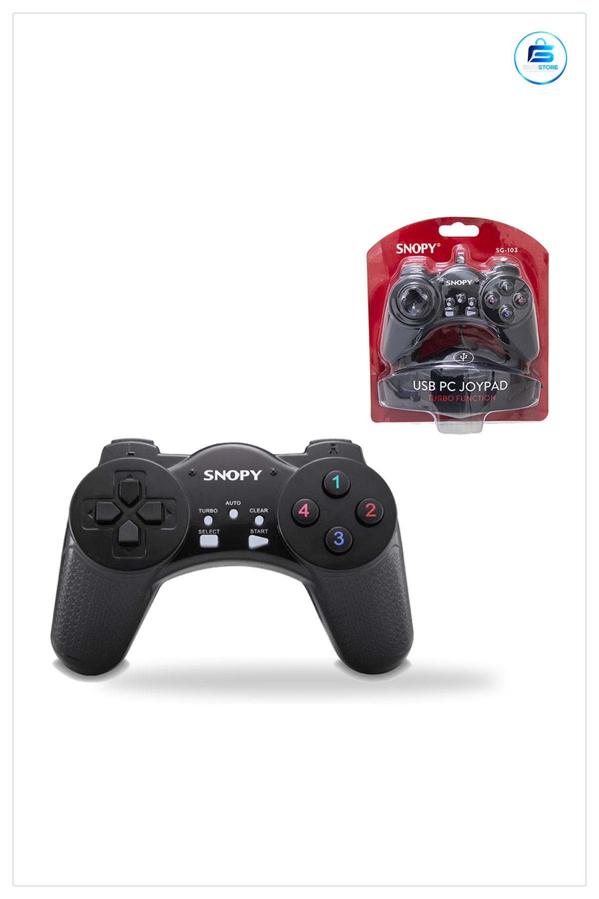 Gamepad Joystick USB Kablolu Siyah Kumanda PC Uyumlu Ergonomik Tak Çalıştır Oyun Kolu