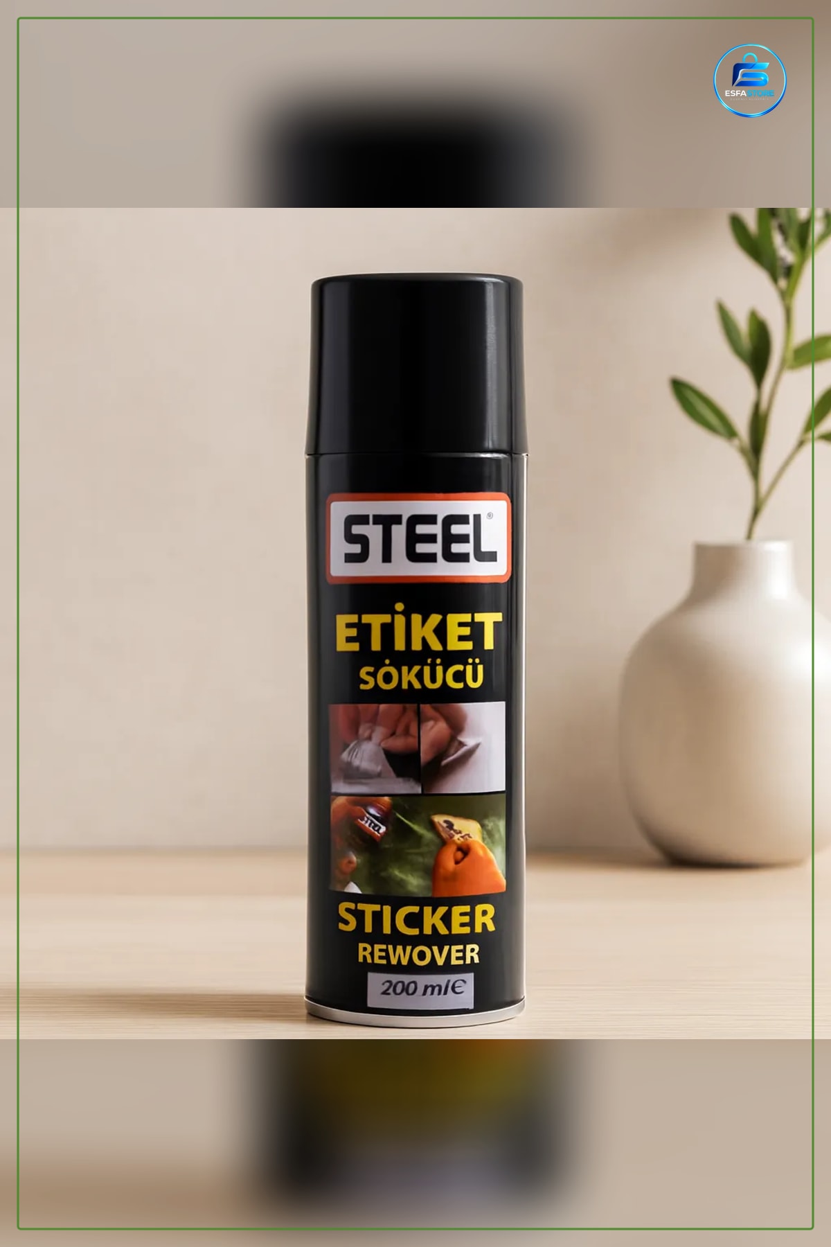 Etiket Sökücü Yüzey Temizleyici Sprey 200 ml Yapışkan Kalıntı Çözücü Metal Cam Plastik Ofis