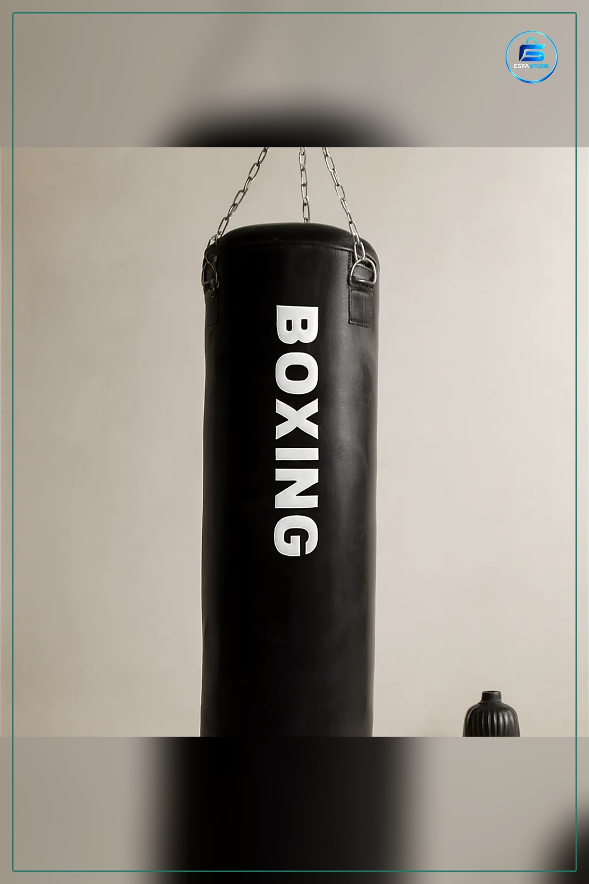 Boks Torbası Orta Boy 70x25 cm Zincirli Askılı Dayanıklı Ekipman Ev ve Spor Salonu Antrenmanı