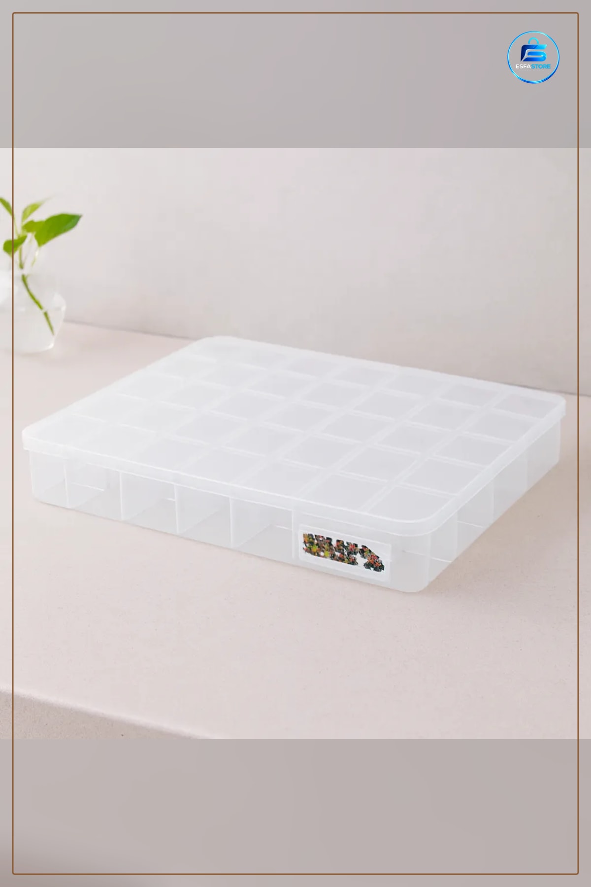 Saklama Kutusu 40 Bölmeli Şeffaf Organizer Box Vida Somun Takı Hobi Malzemesi Düzenleyici Atölye