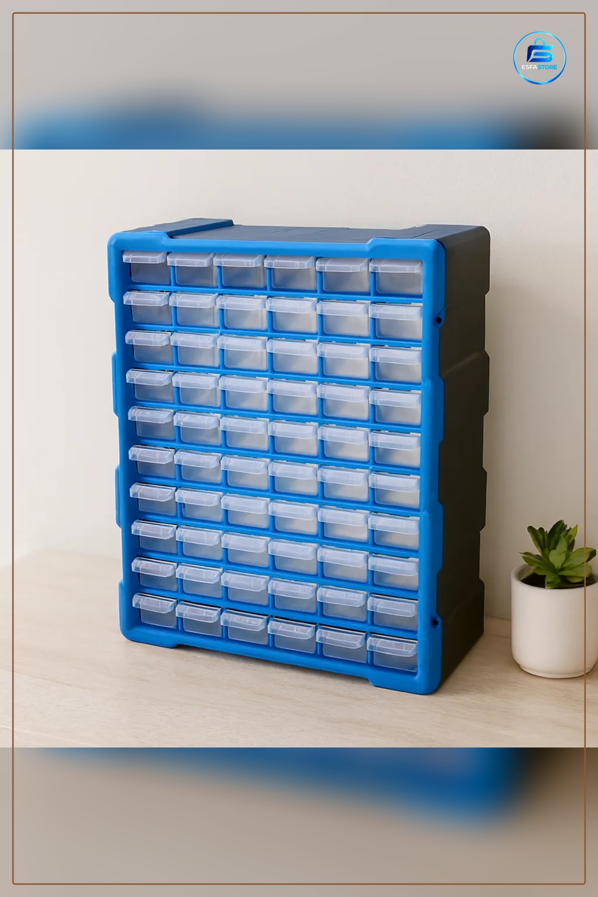 Dolap İçi Düzenleyici Asmalı Monoblock Çekmece Şeffaf Plastik Organizer Kırtasiye Aksesuar