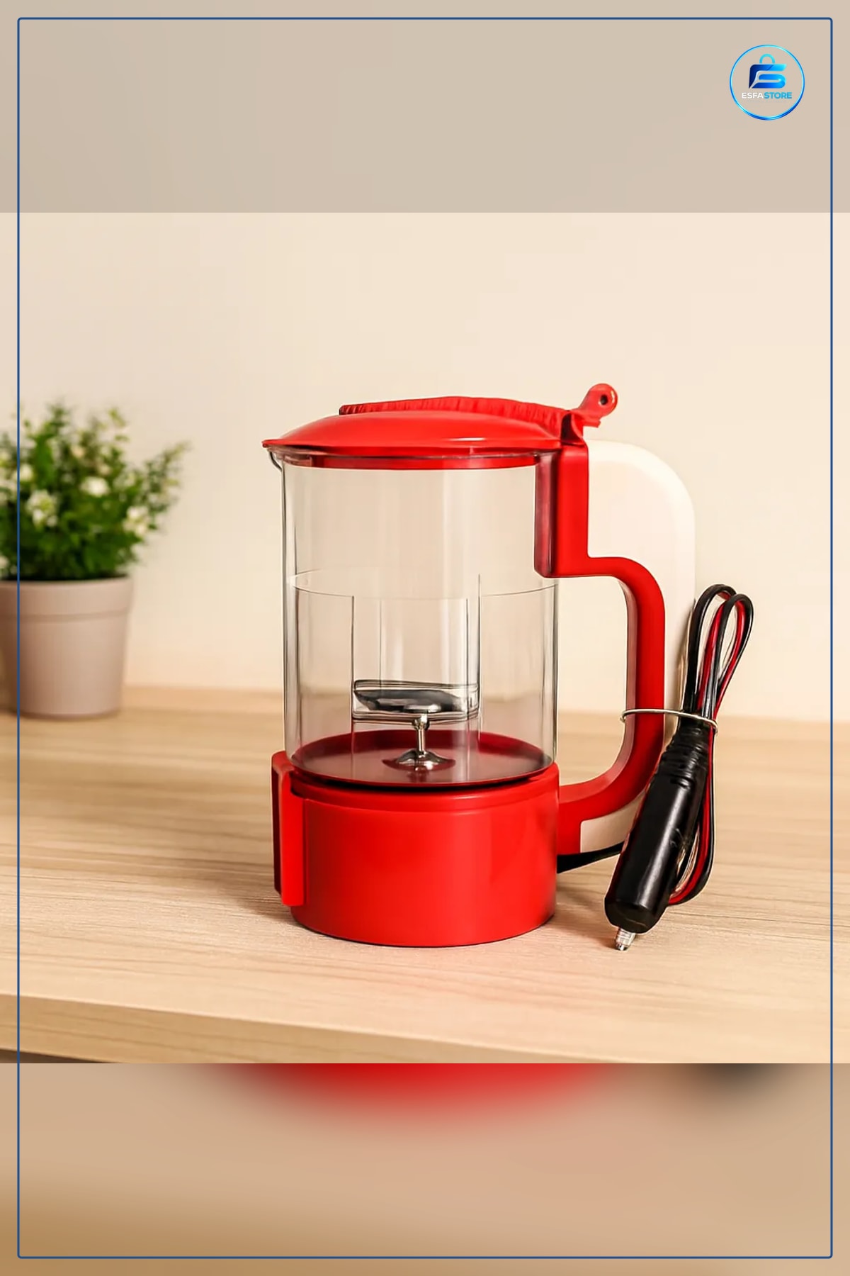 Araç Su Isıtıcı Kettle 12V Oto Çakmaklık Fişli Plastik Taşınabilir Seyahat Kamp Sıcak İçecek