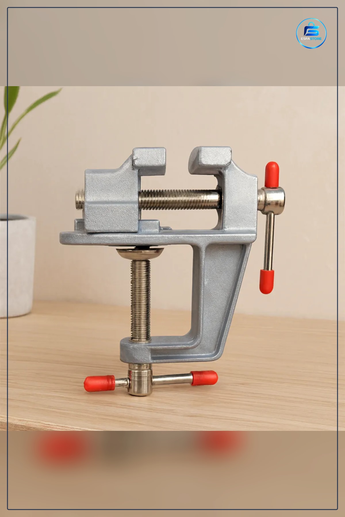 Mini Masa Mengene 30 mm Tezgah Üstü Dökme Demir Gövdeli Çelik Çeneli Hobi Atölye Modelcilik