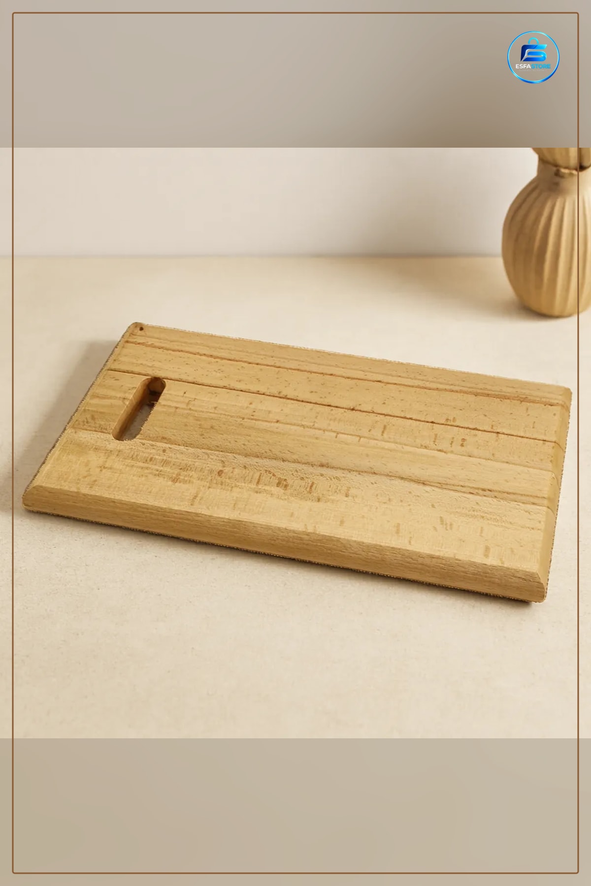 Kesme Tahtası Ahşap Kesim Panosu Et 25x40 cm 2.5 Kalınlık Mutfak Servis Sunum Kullanışlı