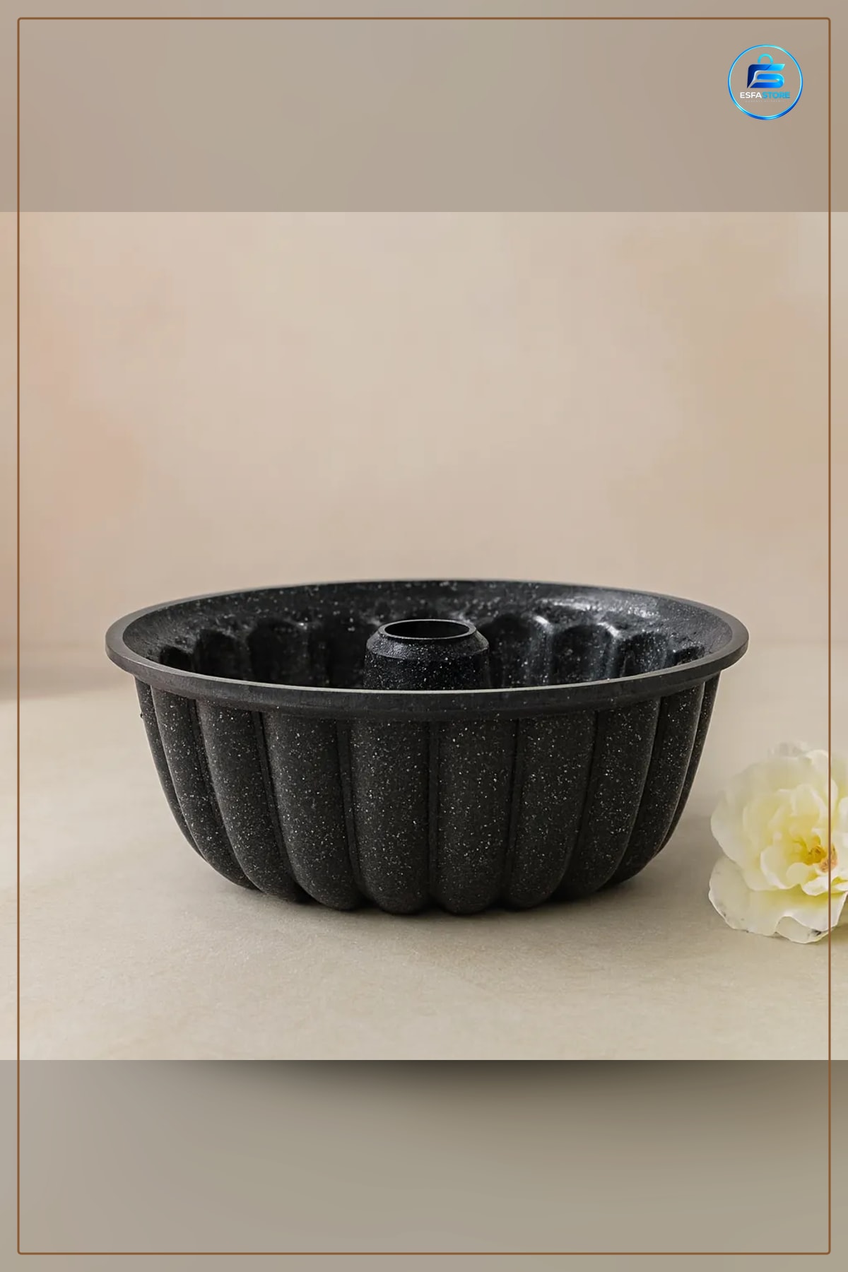 Döküm Göbekli Kek Kalıbı 25 cm Çap Klasik Dilimli Bundt Pasta Fırın Mutfak Pişirme Aracı