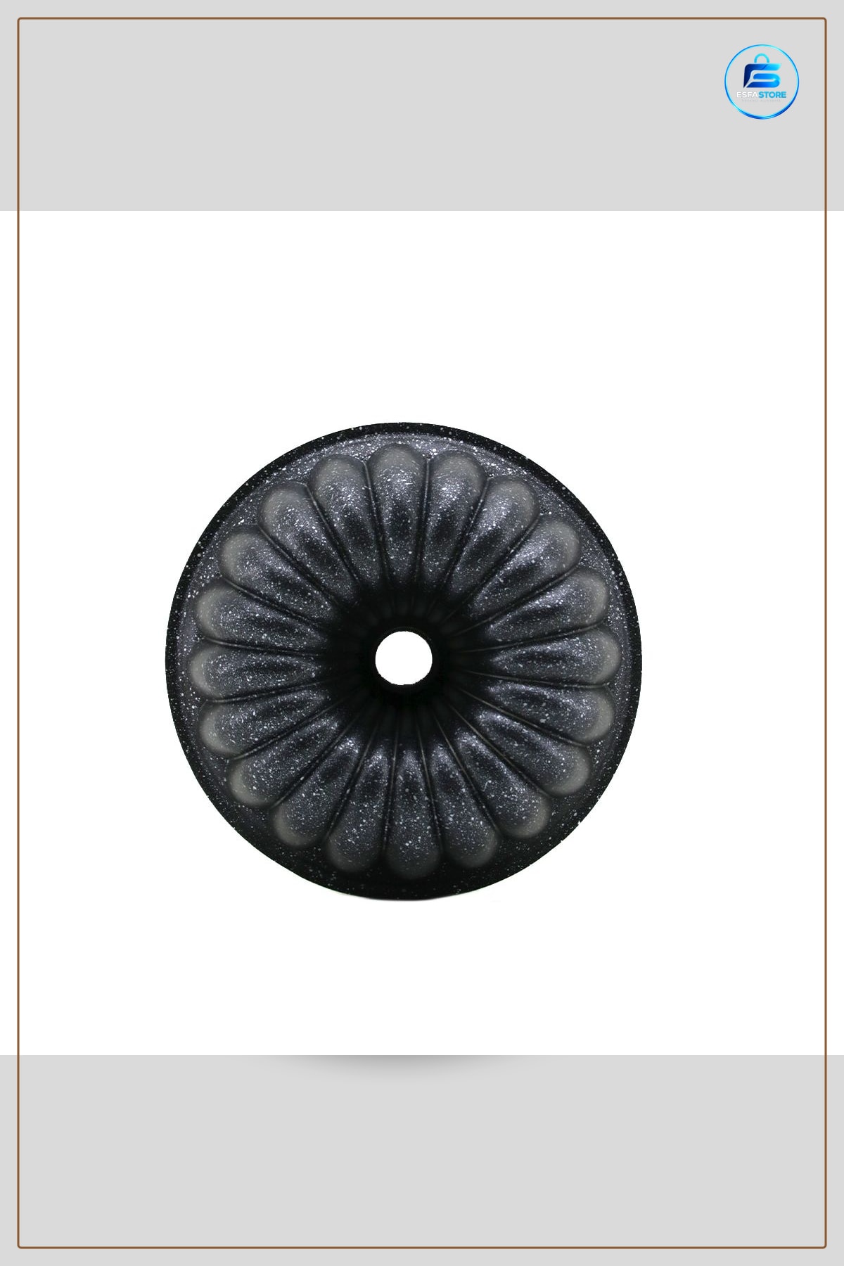 Döküm Göbekli Kek Kalıbı 25 cm Çap Klasik Dilimli Bundt Pasta Fırın Mutfak Pişirme Aracı