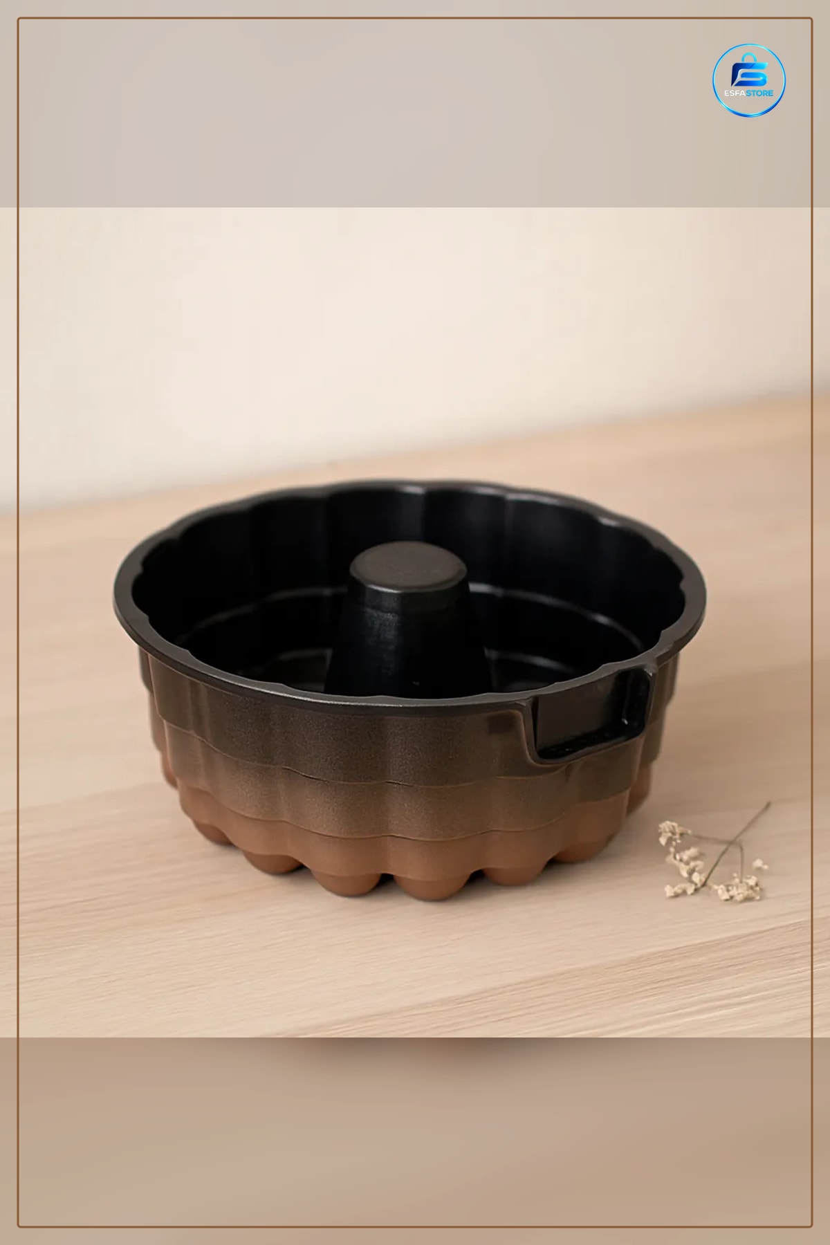 Göbekli Kek Kalıbı 26 cm Yuvarlak Bundt Pasta Fırın Mutfak Pişirme Aksesuarı 8 Derinlik