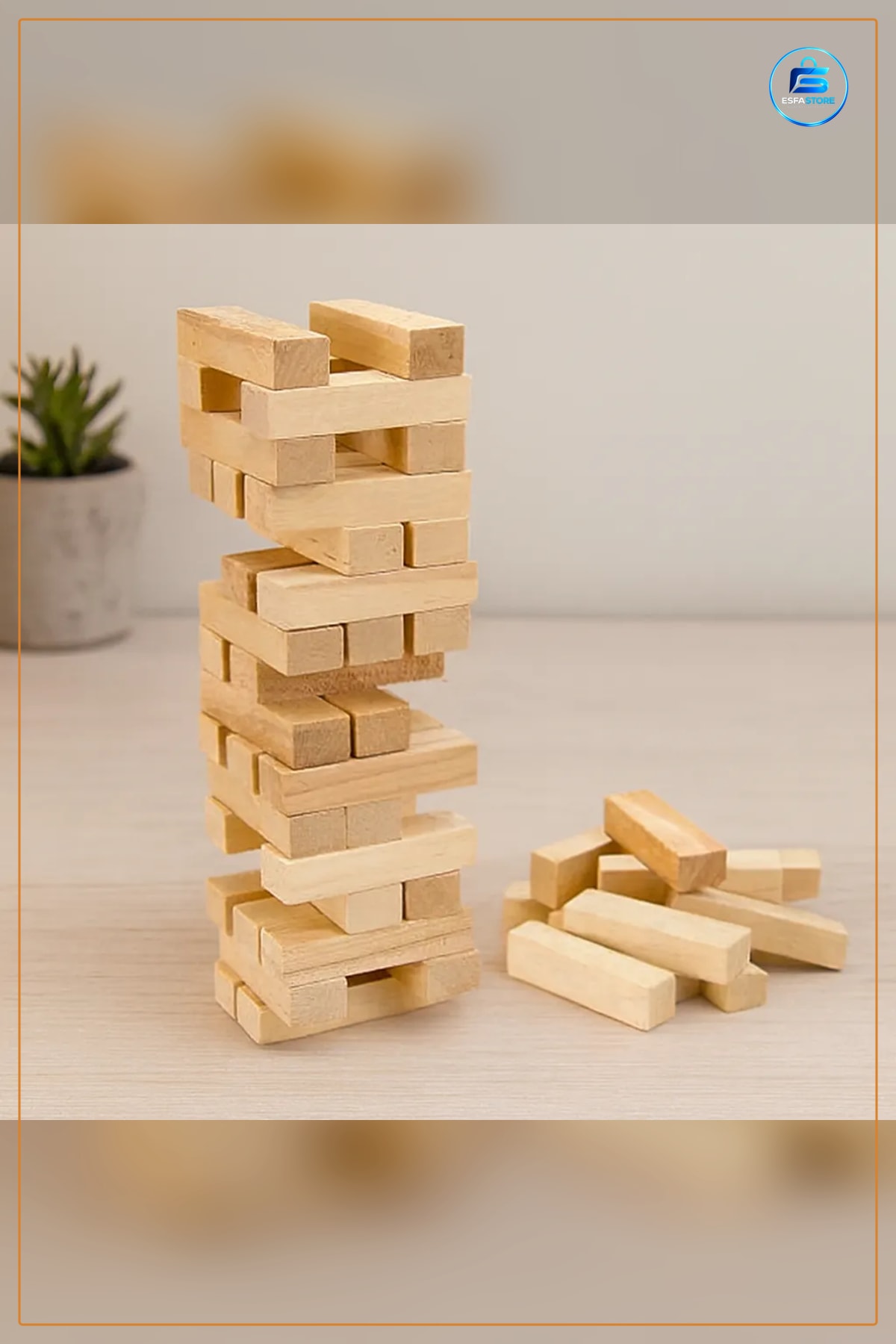 Ahşap Denge Oyunu 54 Parça Jenga Yapı Oyuncağı Doğal Malzeme Çocuk Aile Kule Blok Beceri Eğitici