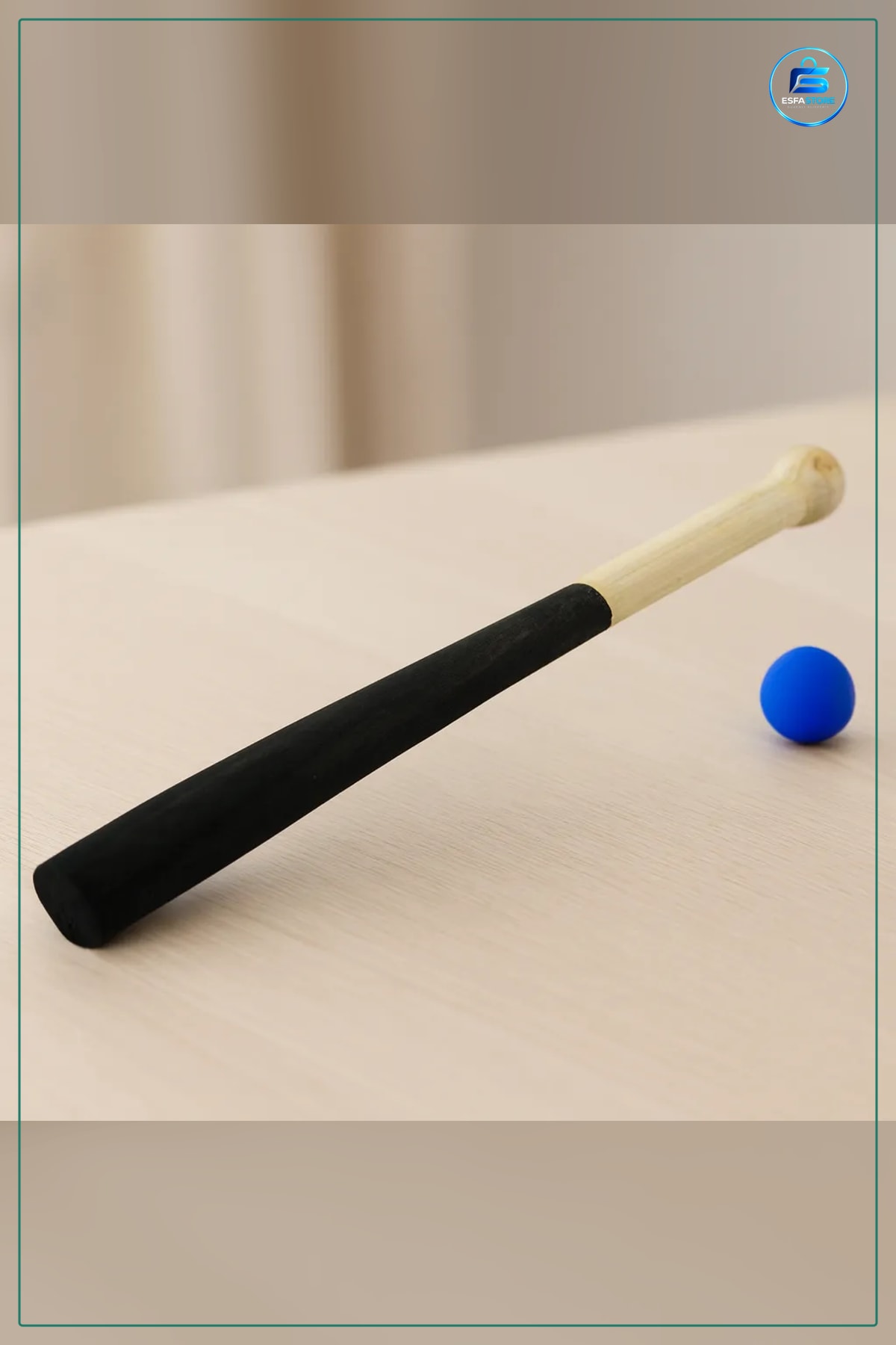Ahşap Beyzbol Sopası 65 cm Boyalı Dayanıklı Pürüzsüz Antrenman Eğitim Hobi Spor Ekipmanı