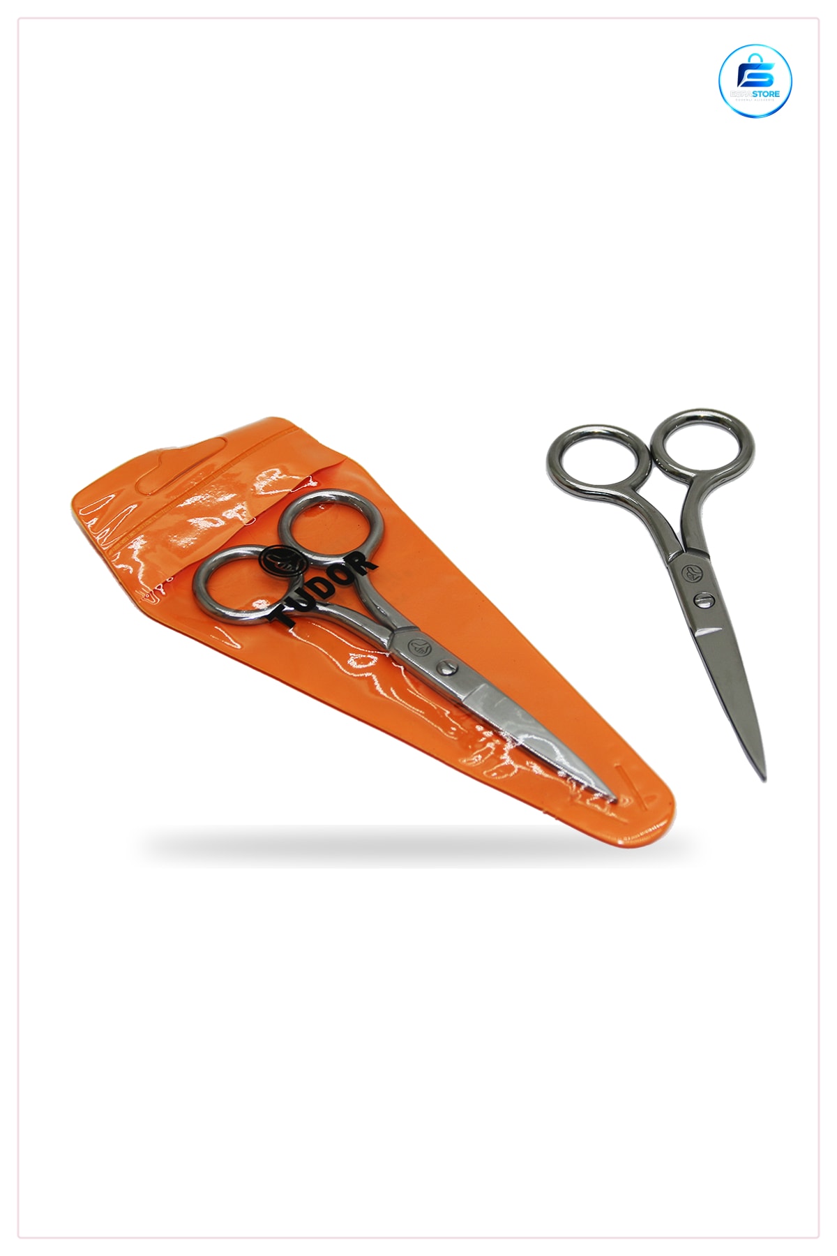 Saç Kesim Makası 5" Metal Bıyık ve Sakal Berber Hassas Uç Kişisel Bakım Ergonomik Tutuşlu
