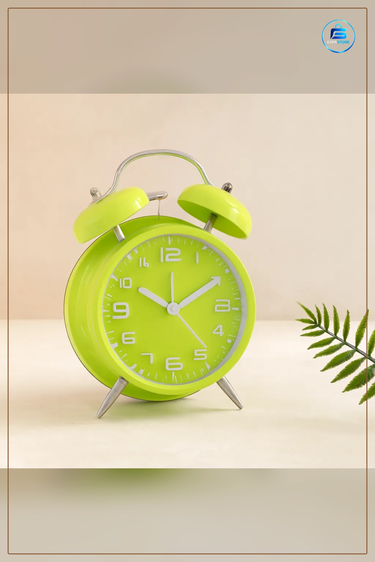 Twin Bell Çalar Masa Saati 10 cm Metal Kasa Analog Alarm Yatak Odası Ofis Dekoratif Hediye