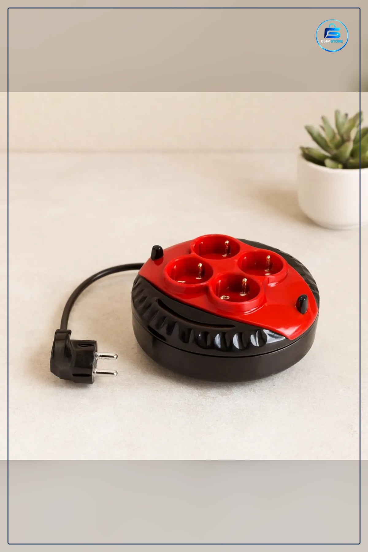 Grup Priz Uzatma Kablosu 3 m 3x1.5 mm Mini Makaralı Bakır PVC Kılıflı Ev Ofis Atölye