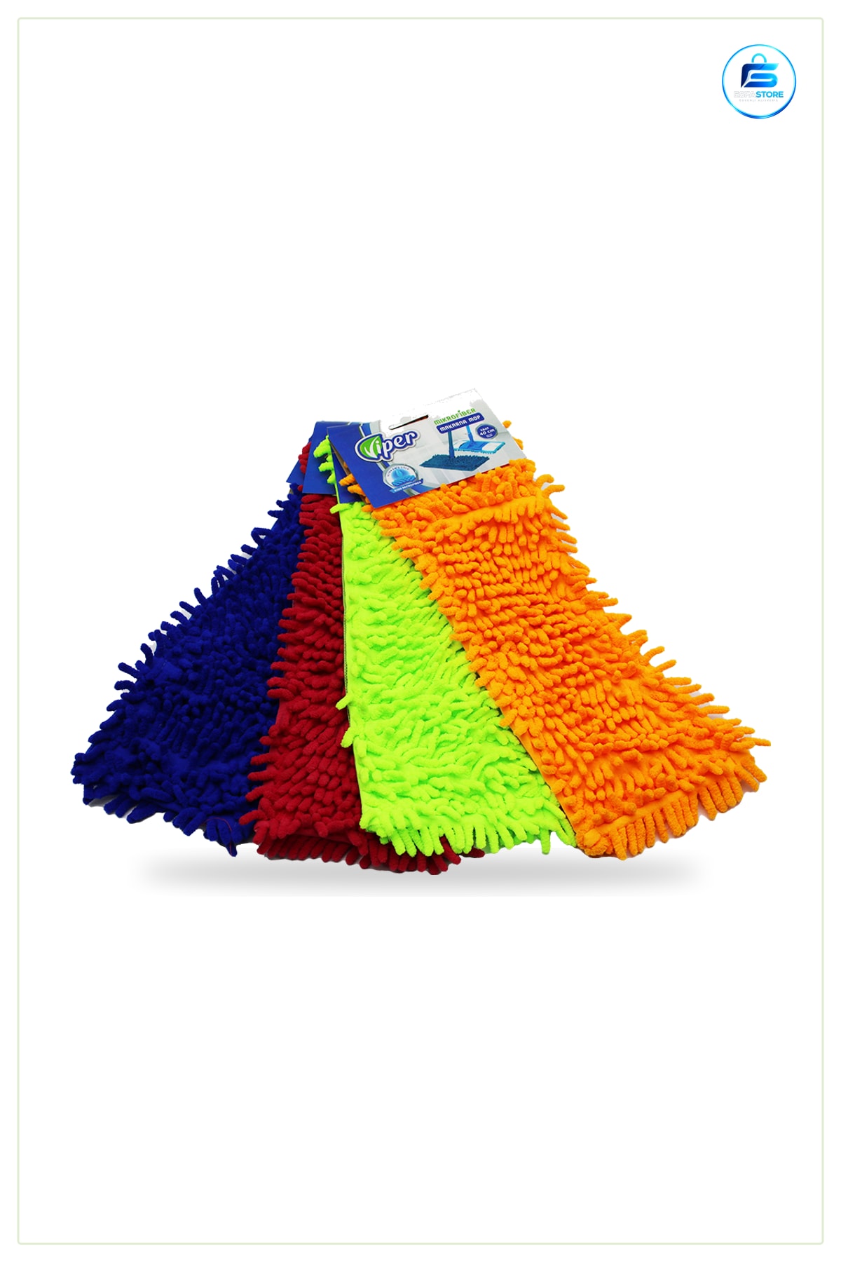 Mikrofiber Mop Yedek Başlık 40cm Paspas Yedeği Zemin Temizliği İçin Parke Fayans Uyumlu