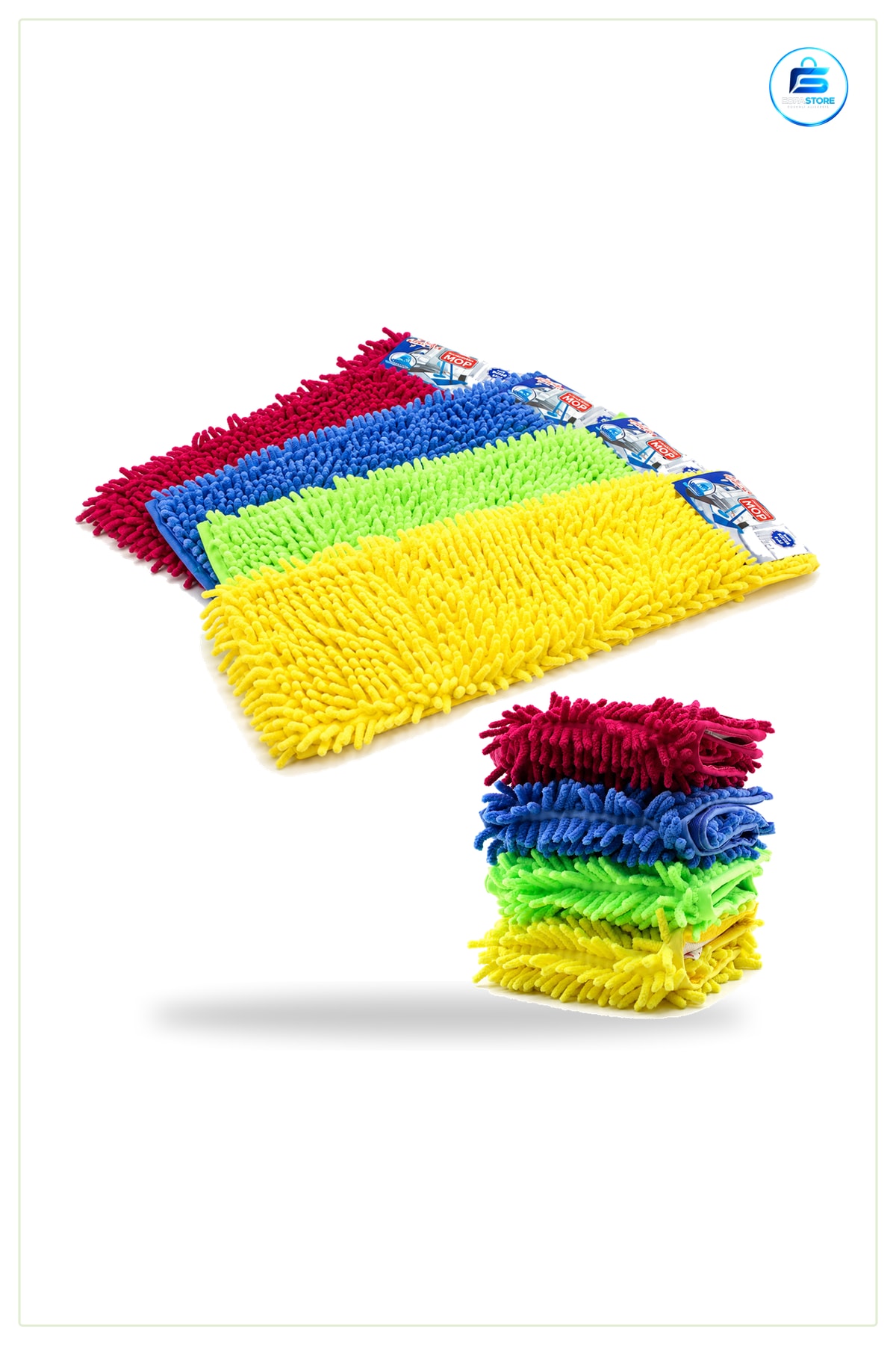 Mikrofiber Makarna Mop Yedek Başlık Paspas Zemin Temizlik Parke Seramik Fayans Laminat Pratik
