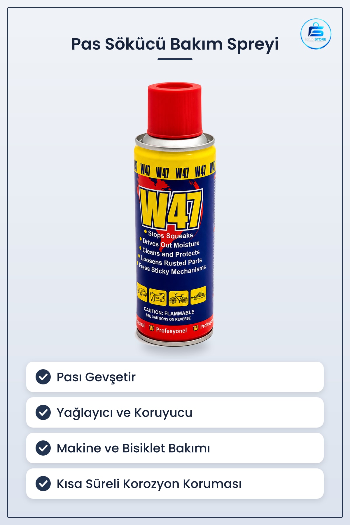 Pas Sökücü Çok Amaçlı Bakım Spreyi Gevşetici Yağlayıcı Koruyucu Makine Bisiklet Araç