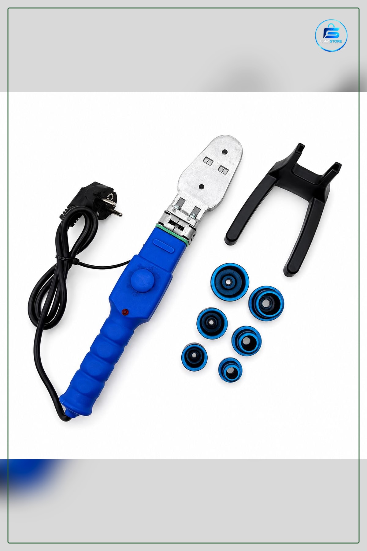 Mini Plastik Boru Kaynak Makinesi PPR PE PVC Tesisat Yerden Isıtma Adaptörlü Ayarlı Sıcaklık