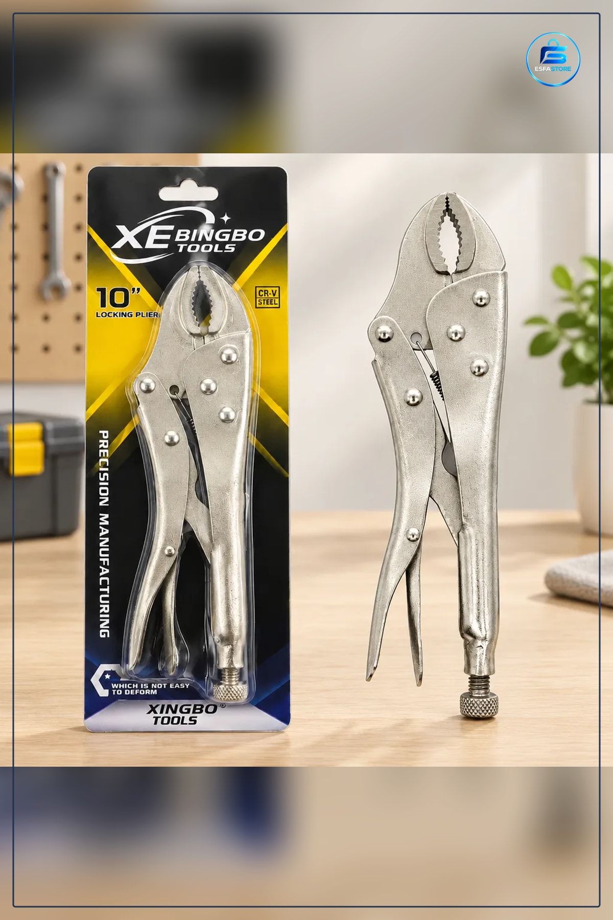 Kilitli Ayarlı Pense 250 mm Krom Kaplama Komple Metal Tamir Montaj Atölye Hırdavat Aleti