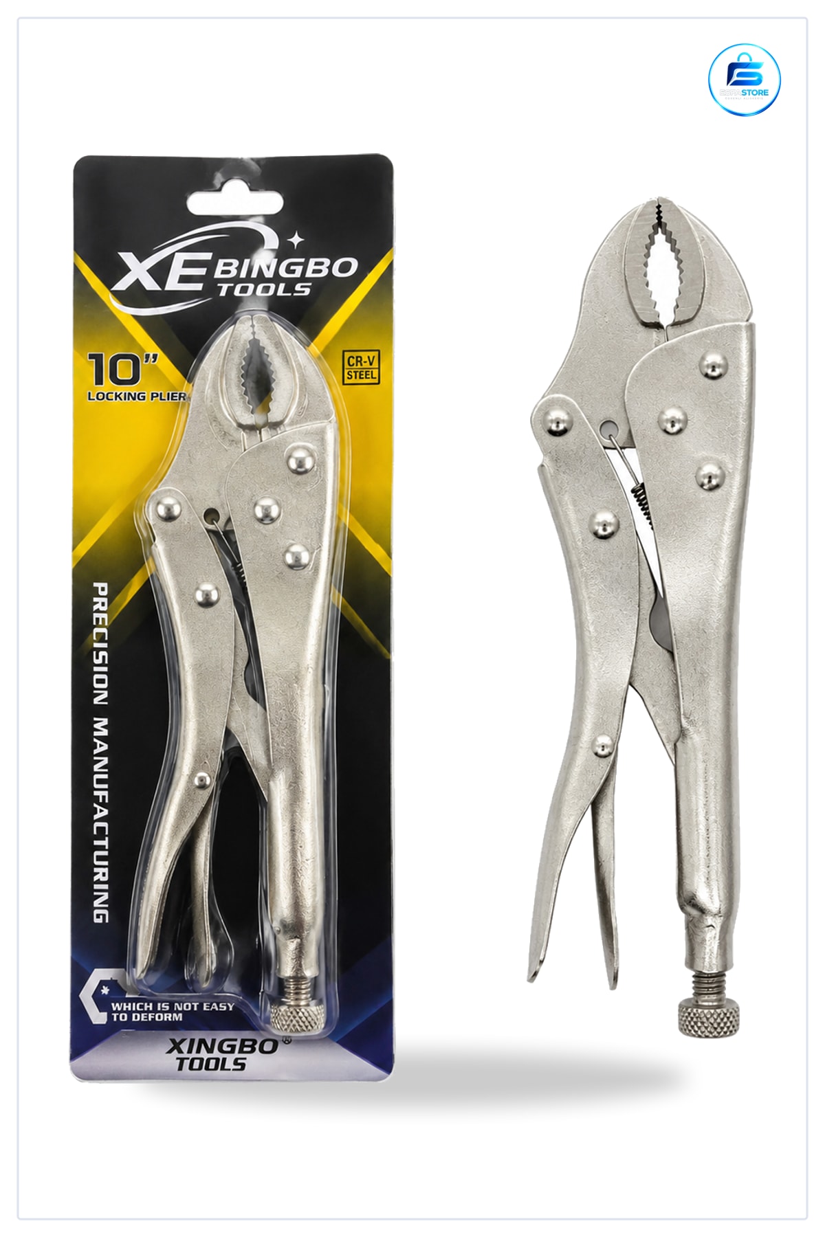 Kilitli Ayarlı Pense 250 mm Krom Kaplama Komple Metal Tamir Montaj Atölye Hırdavat Aleti