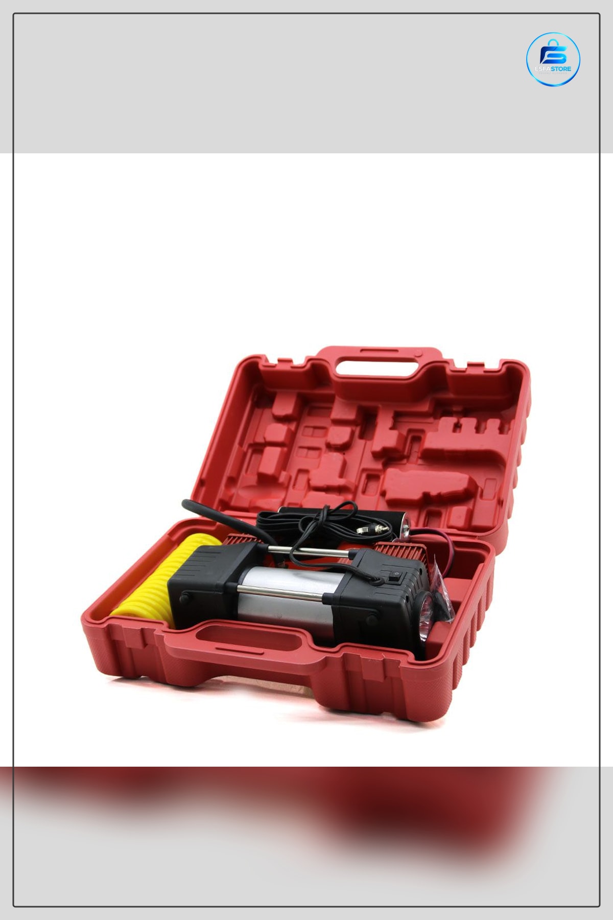 Araç Kompresörü 12V Çift Silindir 150 PSI Fenerli Bar Göstergeli Oto Lastik Şışirme Motosiklet