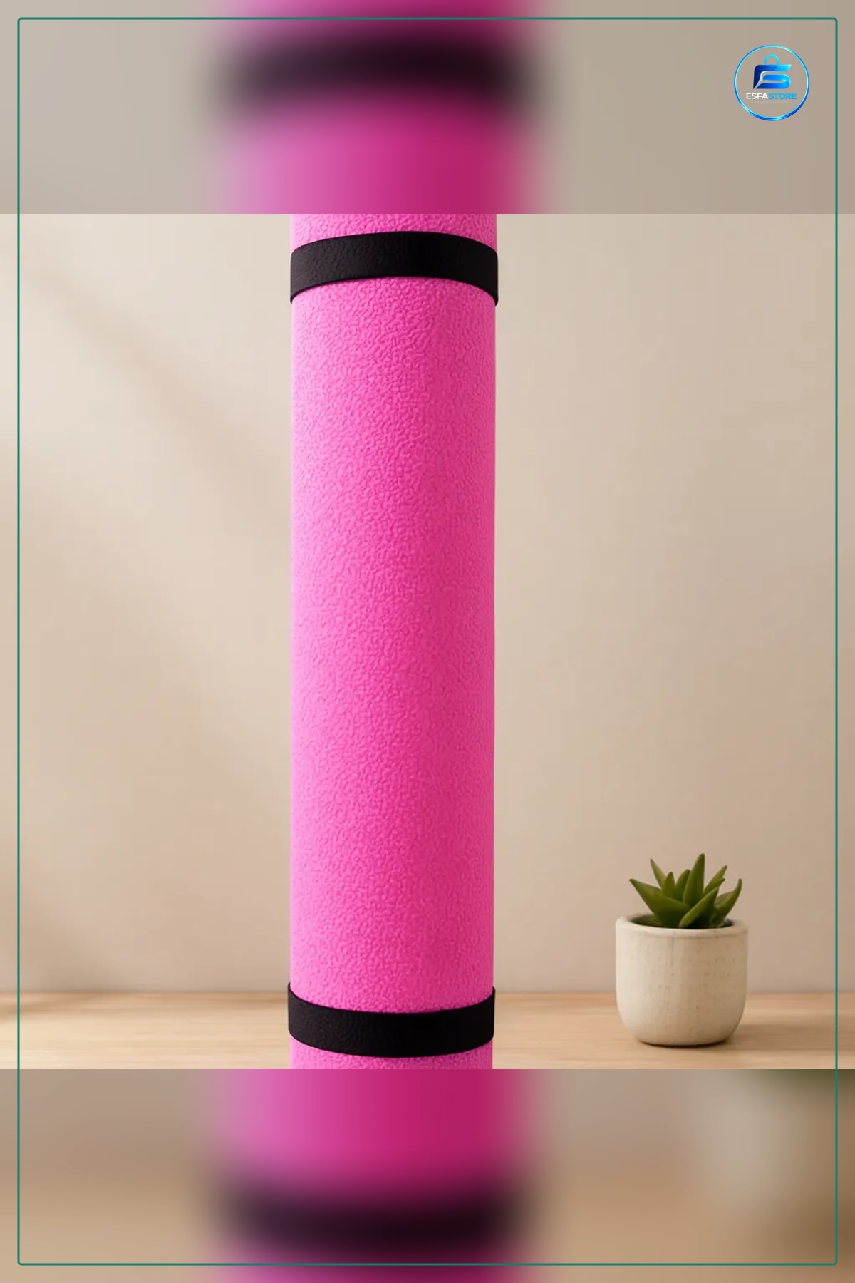 Yoga Minderi Pilates Matı 6mm 50x140cm DNS EVA Kaymaz Taşınabilir Egzersiz Ev Spor
