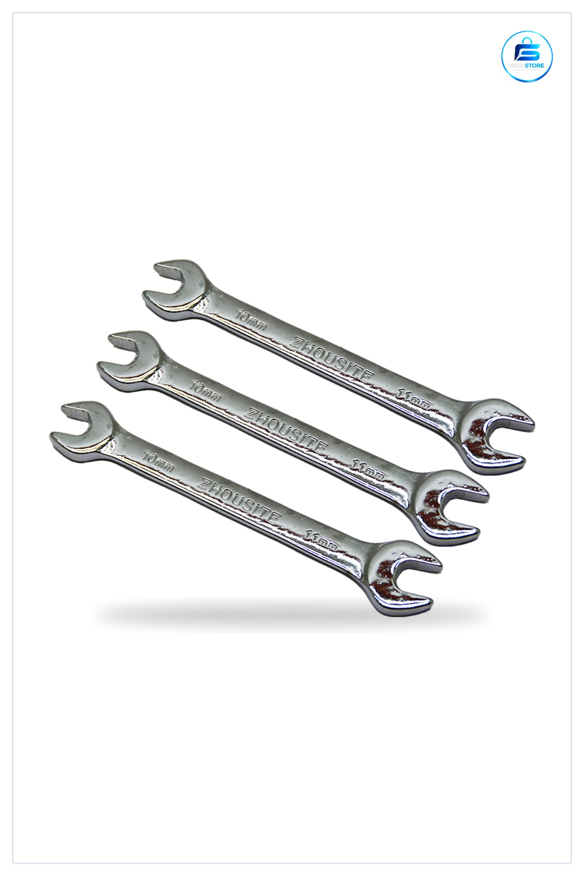 Ağzı Açık Anahtar 10x11 mm Alaşımlı Çelik Somun Civata Sıkma Gevşetme Aleti Hırdavat Tamir Atölye
