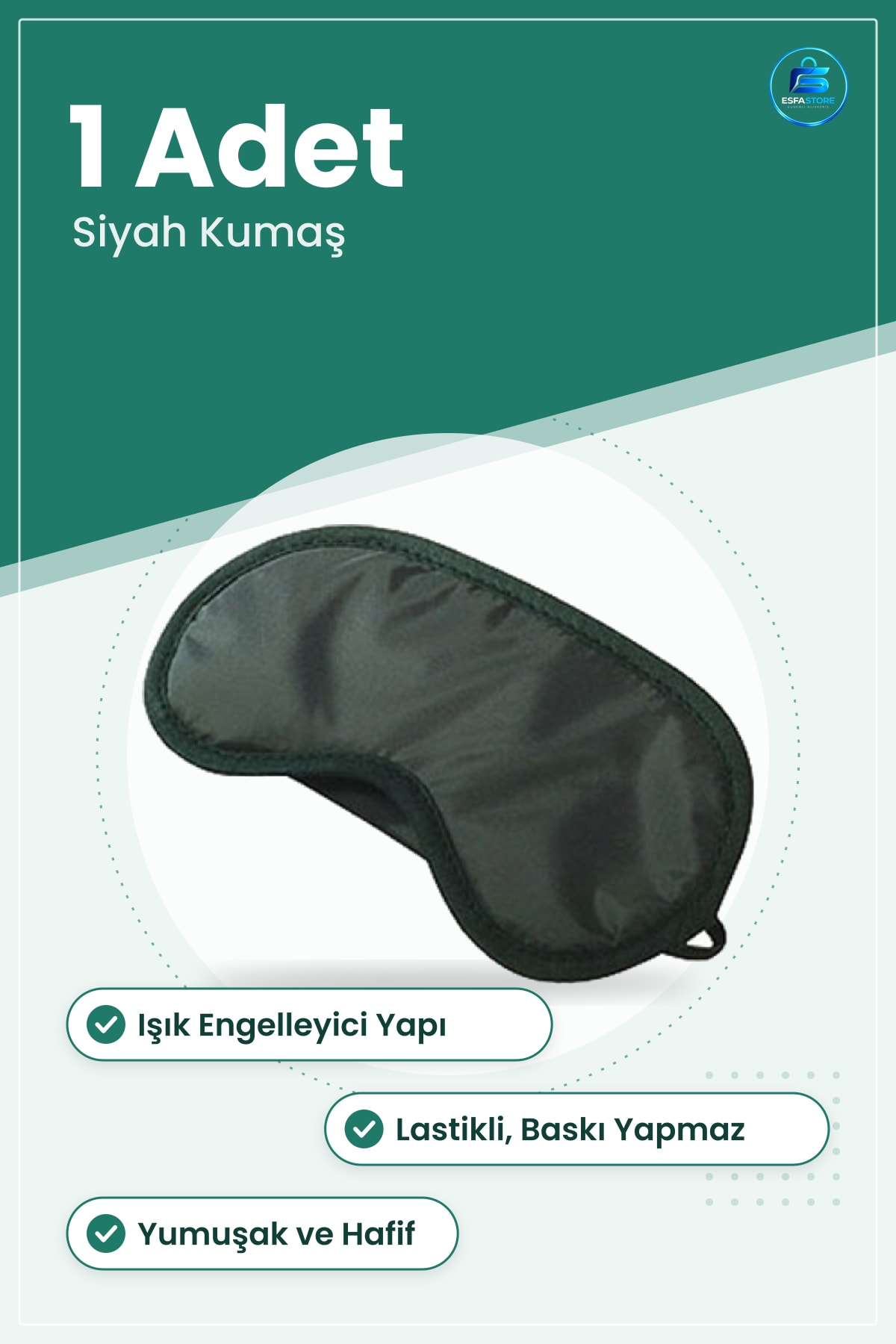 Uyku Maskesi Yoga Göz Bandı Işık Engelleyici Yumuşak Hafif Pratik Dinlenme Malzemesi
