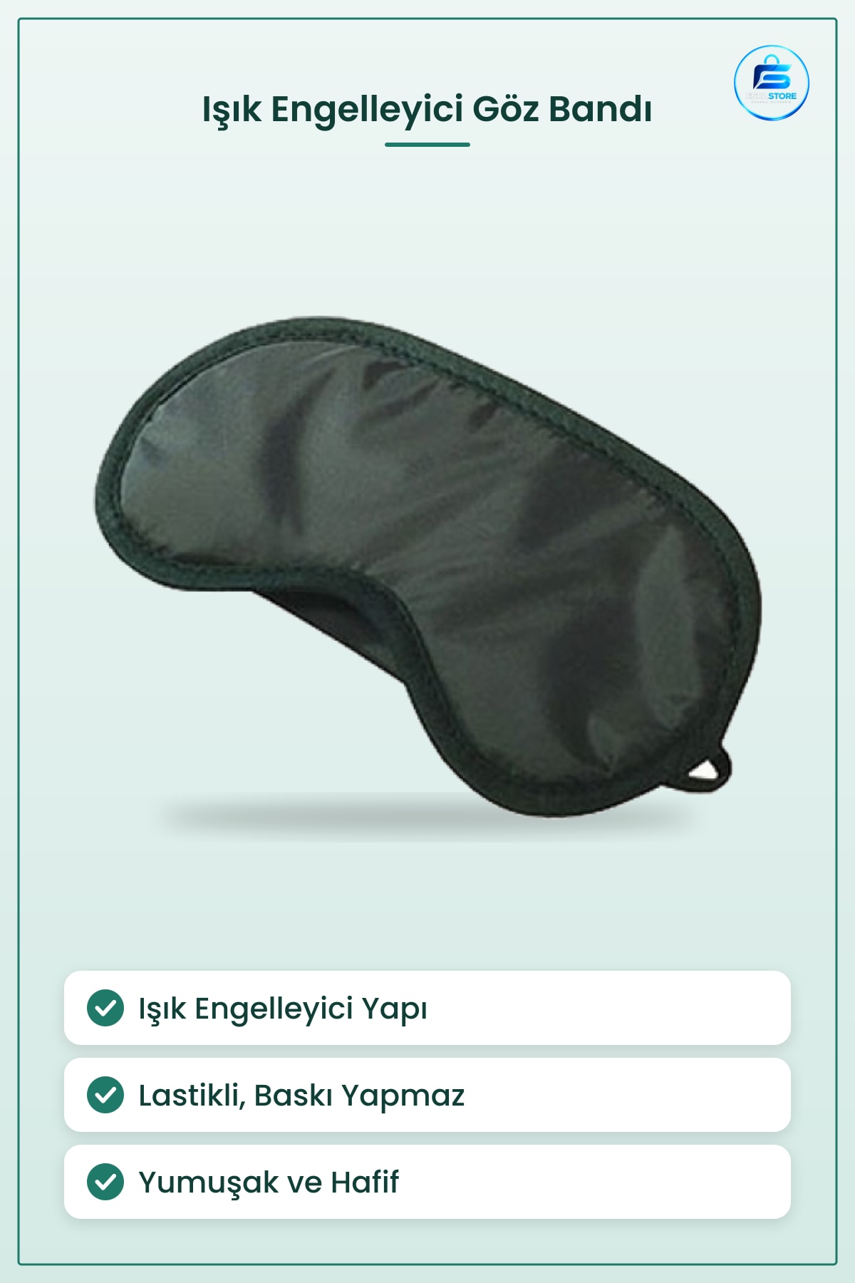 Uyku Maskesi Yoga Göz Bandı Işık Engelleyici Yumuşak Hafif Pratik Dinlenme Malzemesi