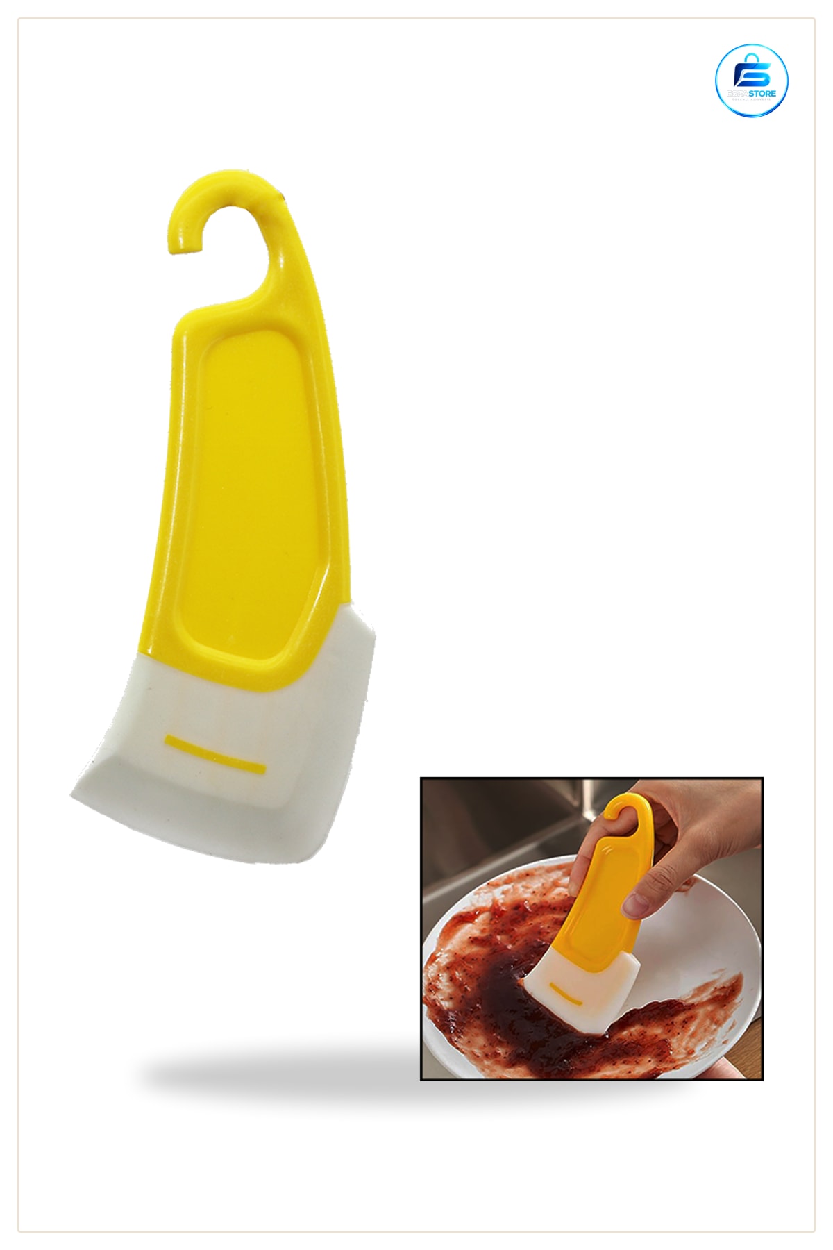 Mini Silikon Spatula Yağ ve Leke Kazıyıcı Plastik Saplı Mutfak Sos Kavanoz Temizleme Esnek Uç