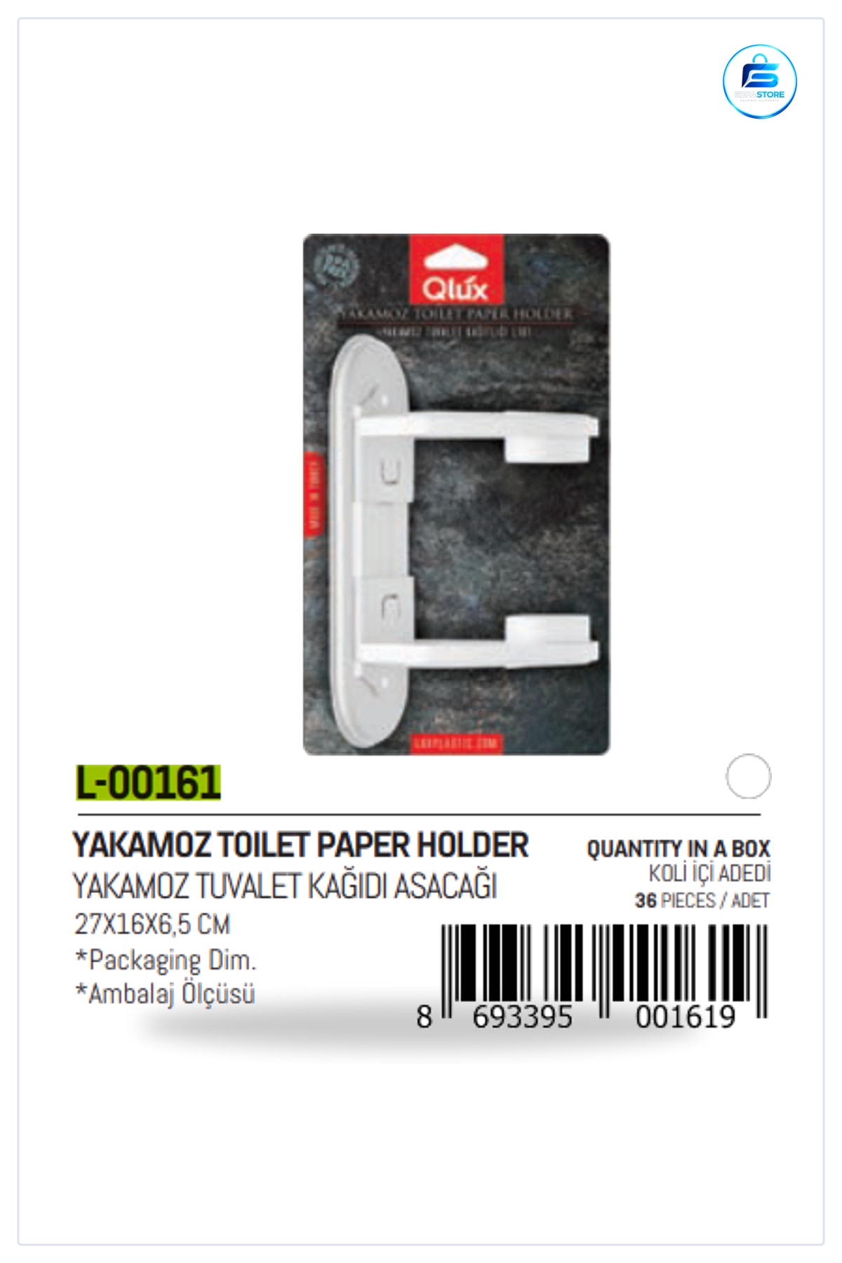 Tuvalet Kağıtlığı Duvar Tipi WC Kağıt Asacağı Beyaz Banyo Aksesuarı Kolay Montaj Ev Ofis Otel