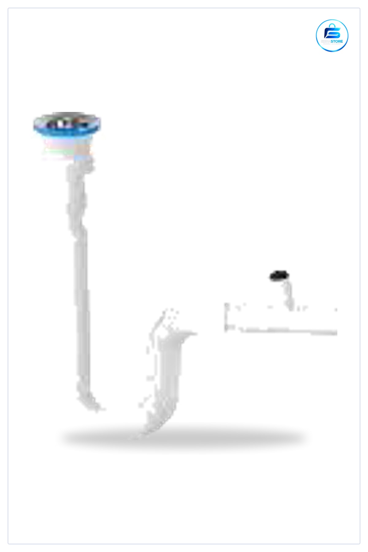 Çamaşır Çıkışlı Sifon TP ABS Paslanmaz Bağlantılı Banyo Tesisatı Atık Su Tahliye Hattı