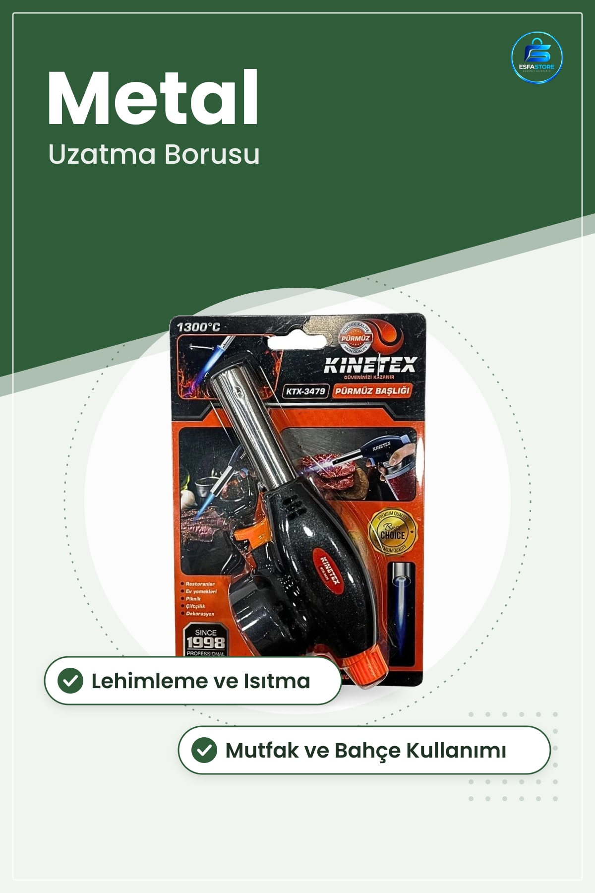 Pürmüz Başlığı El Aletleri Aksesuar Lehimleme ve Isıtma Mutfak Bahçe Kullanımı Metal Gövdeli