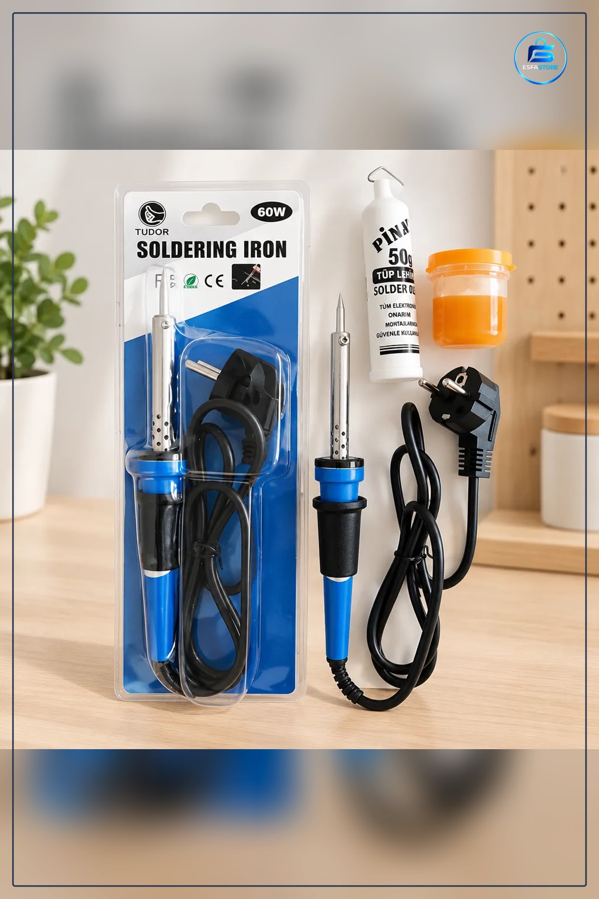 Kalem Havya 60 W Set Elektronik Lehim Tamir Onarım Hırdavat Aracı Ev Atölye Hobi Kullanımı