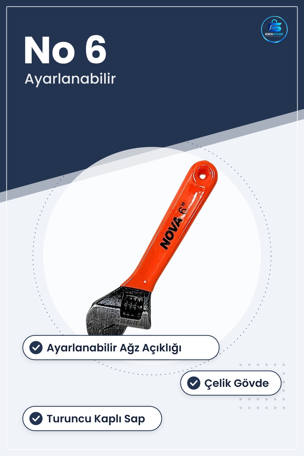 Kurbağacık İngiliz Anahtar No 6 Çelik Ayarlanabilir Manuel Tamir Aleti Ev Bakım Tamircilik